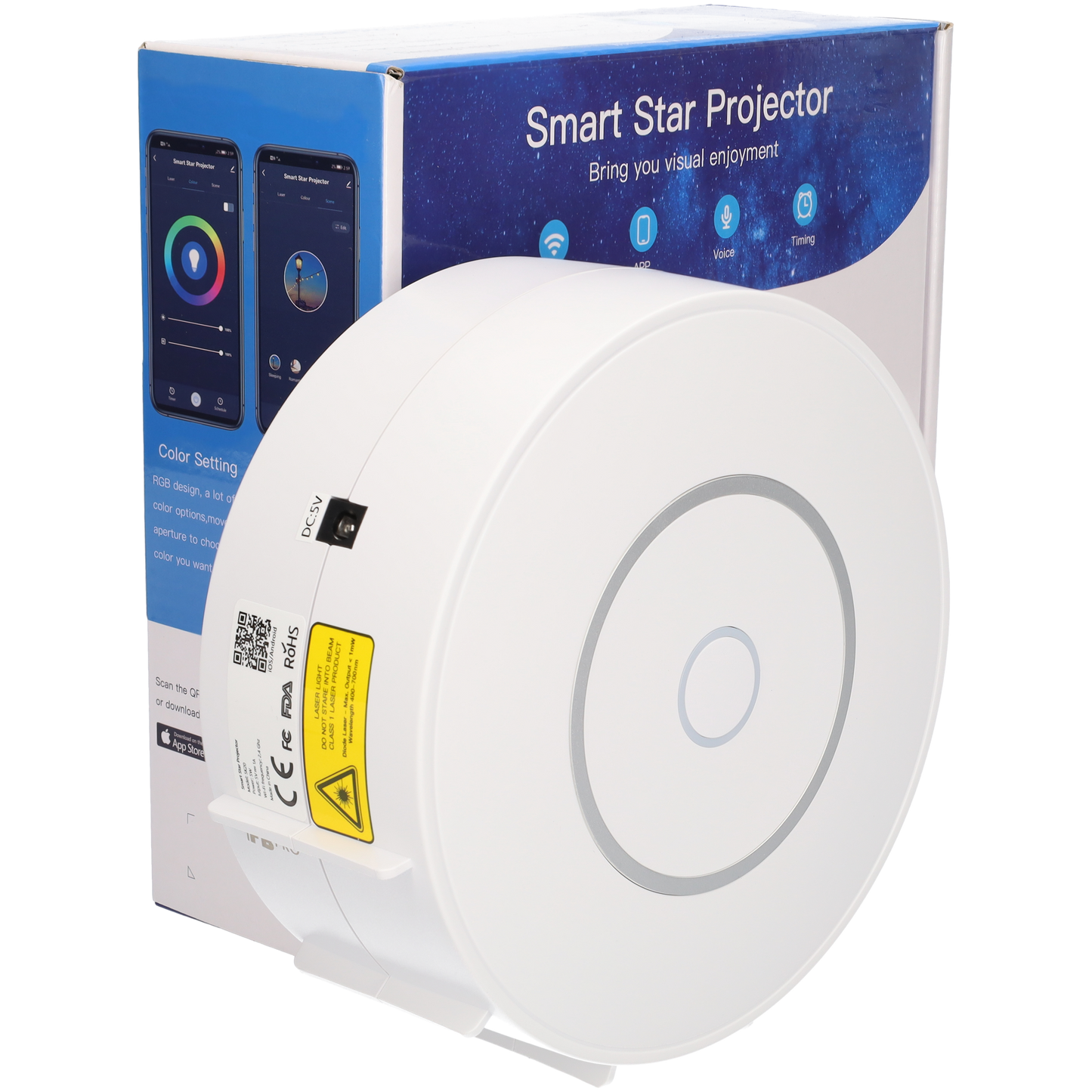 Sterren Projector - Galaxy projector - Smart Star Projector - Wit