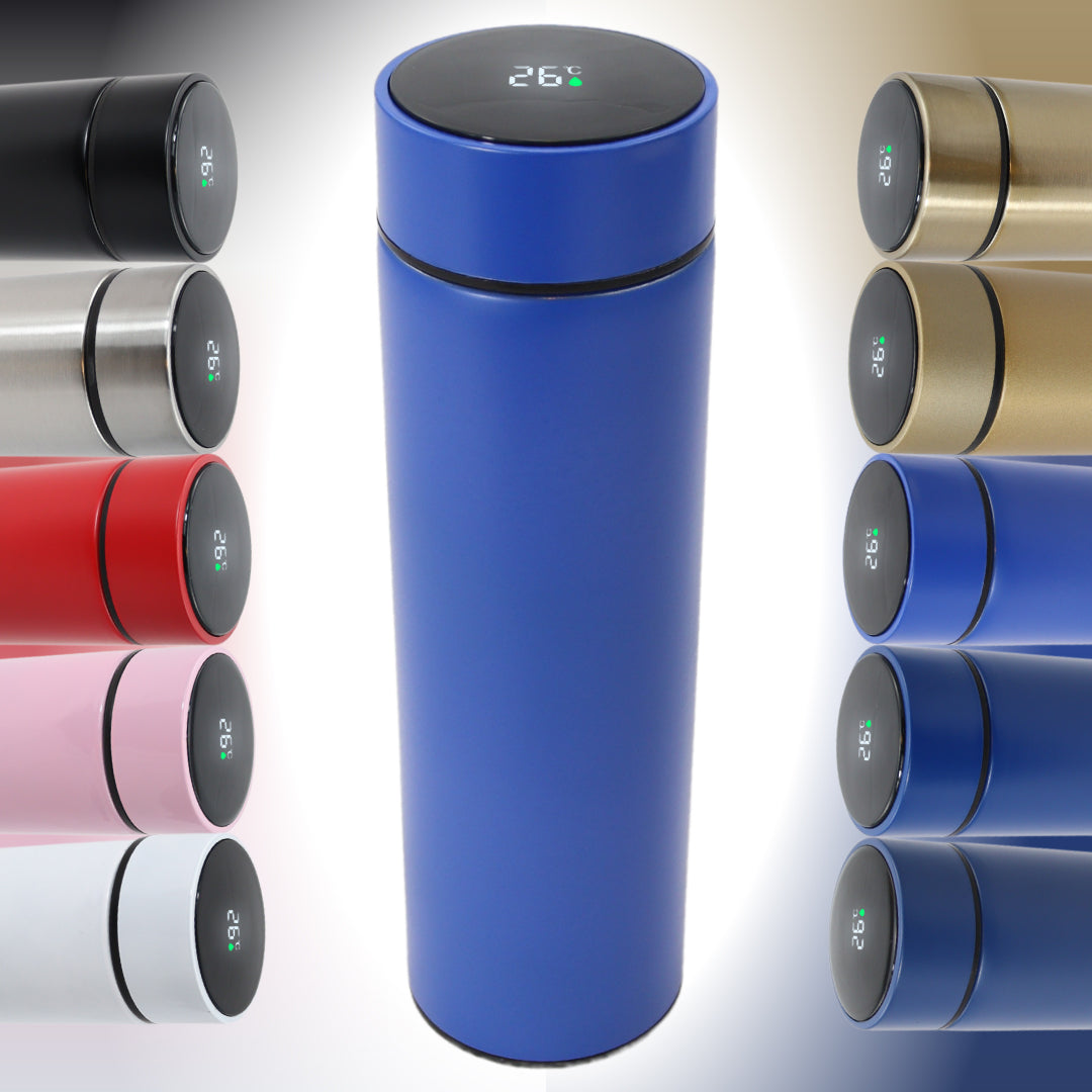 Smart Thermoskan Electric Blue - RVS - 500 ml