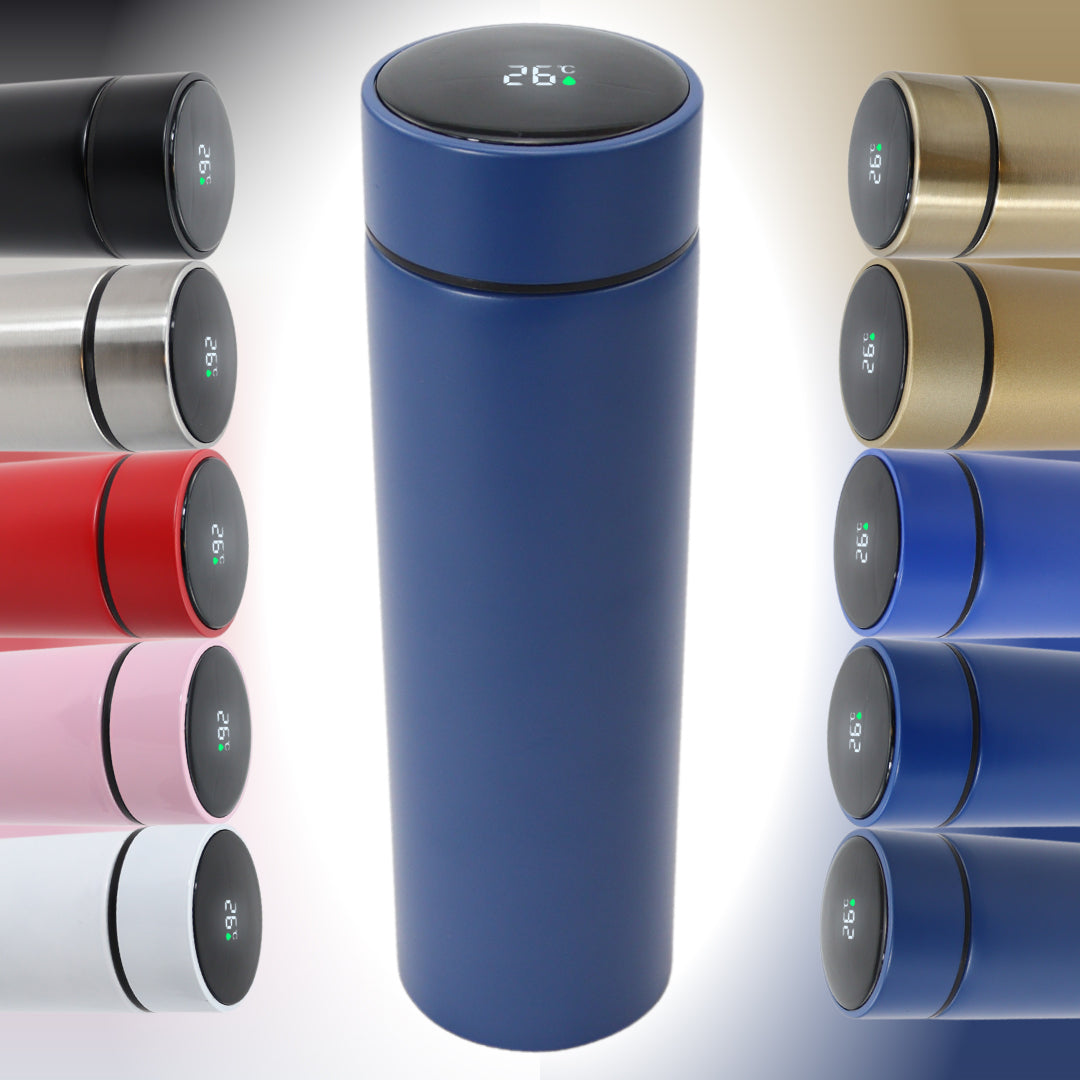 Smart Thermoskan Matte Blue - RVS - 500 ml
