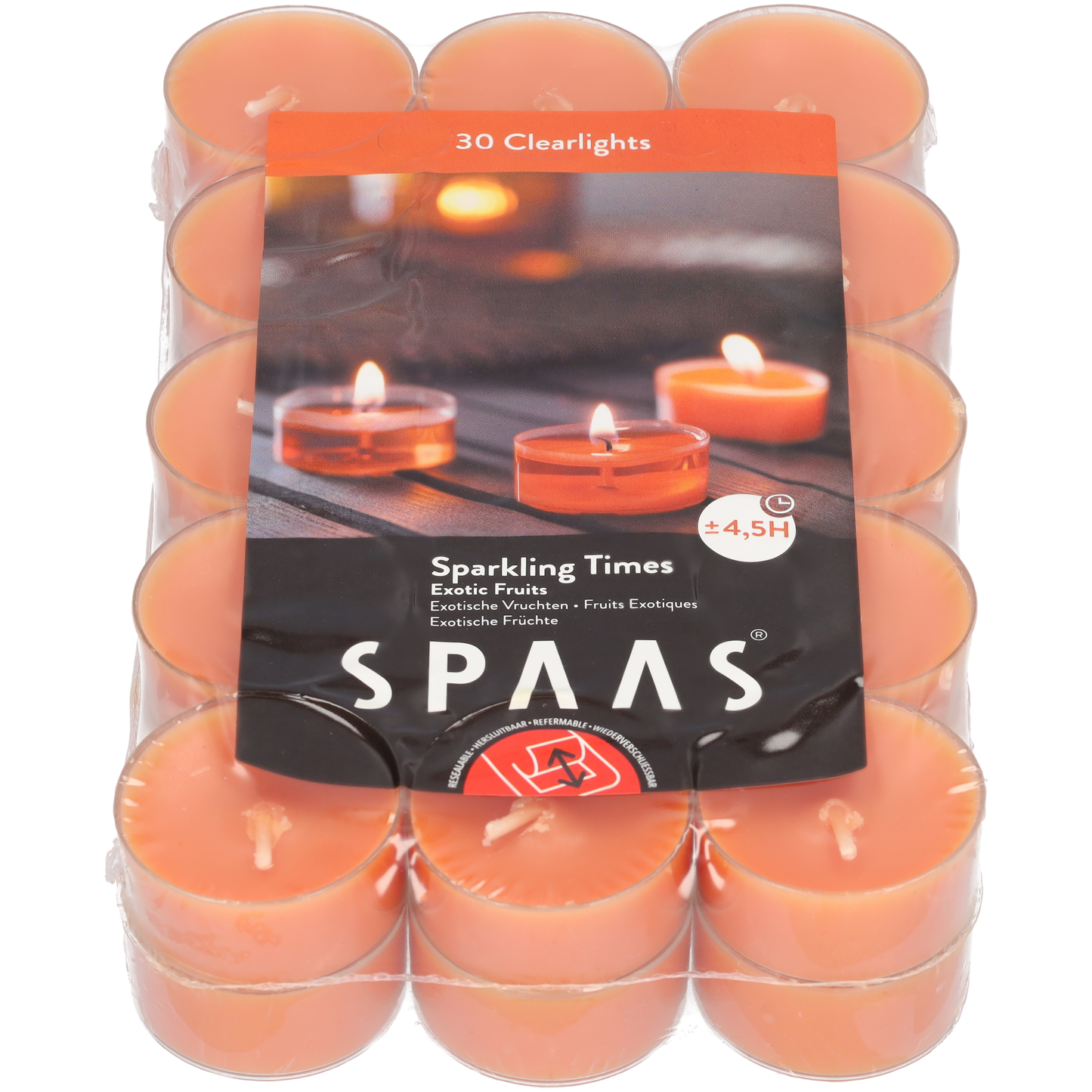 Geurkaarsen - Kaarsen - Waxinelichtjes met geur - Exotic Fruits