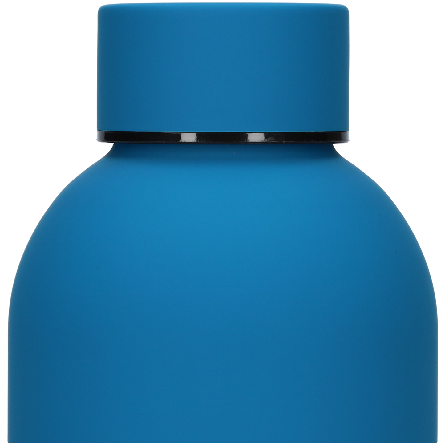 Thermosfles - Stevige RVS Thermoskan - Drinkfles met extra grip door het mat oppervlak! - Thermofles voor warme en koude dranken - Robuuste waterfles - 500ml - Mediterraans Blauw