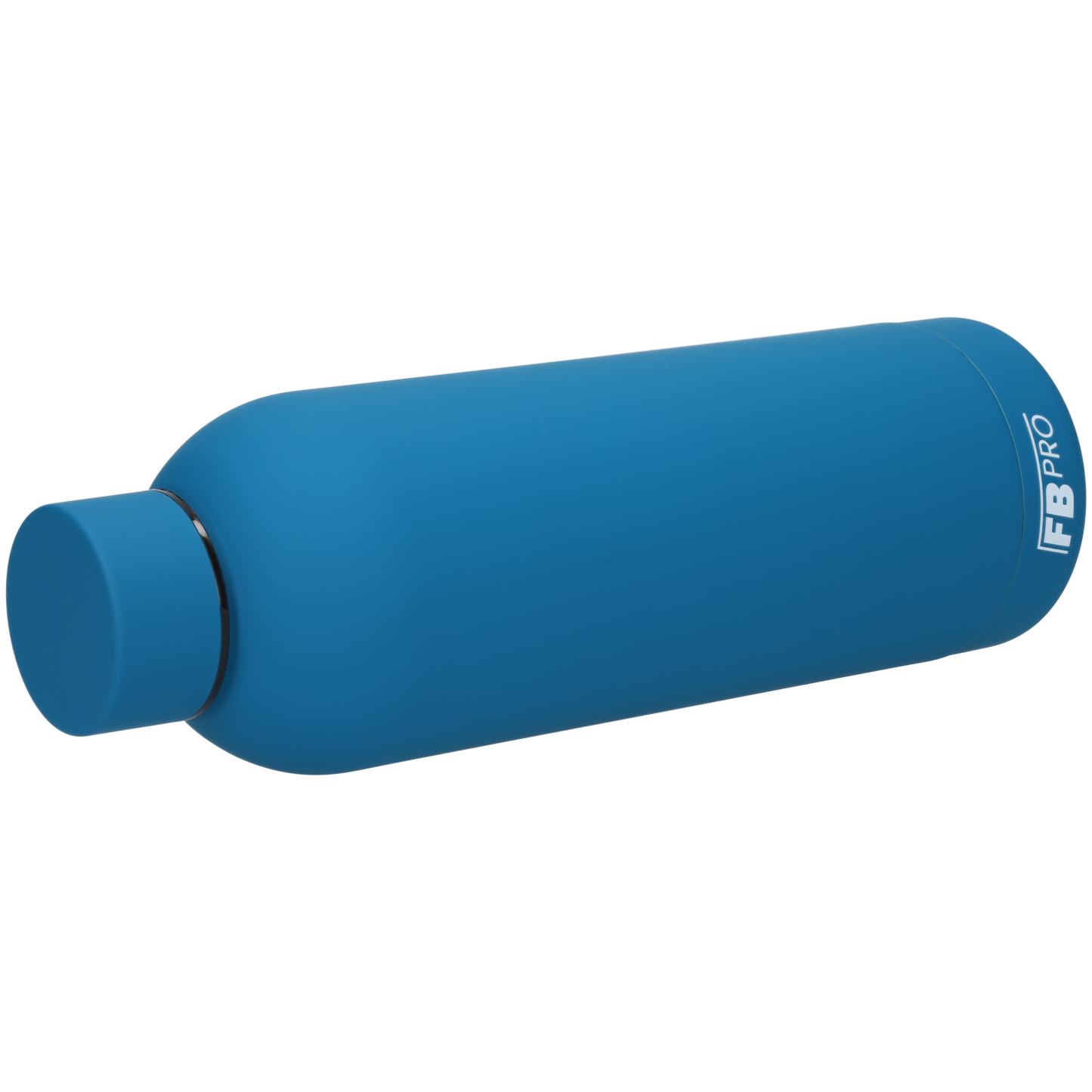 Thermosfles - Stevige RVS Thermoskan - Drinkfles met extra grip door het mat oppervlak! - Thermofles voor warme en koude dranken - Robuuste waterfles - 500ml - Mediterraans Blauw