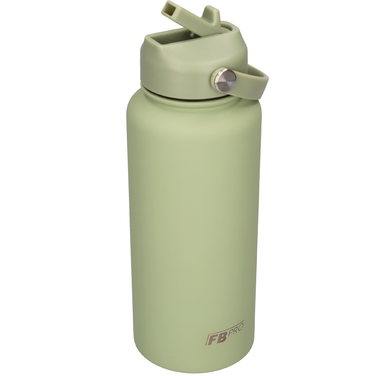 Thermos waterfles 1 liter - Isolerende Waterfles met Draaibare Drinktuit - Pea Green - Ert Groen