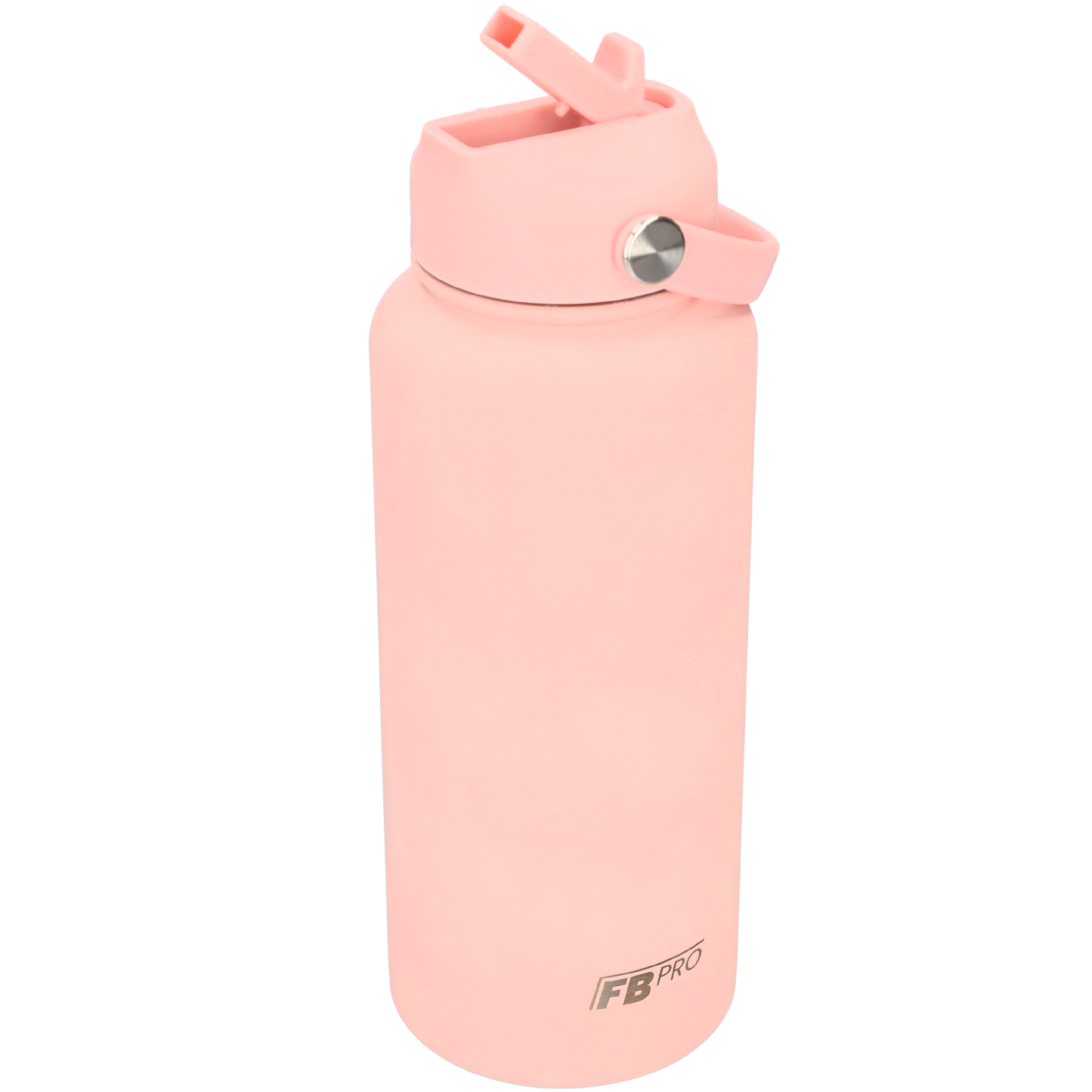 Thermos waterfles 1 liter - Isolerende Waterfles met Draaibare Drinktuit - Pink - 1 liter inhoud - Licht Roze