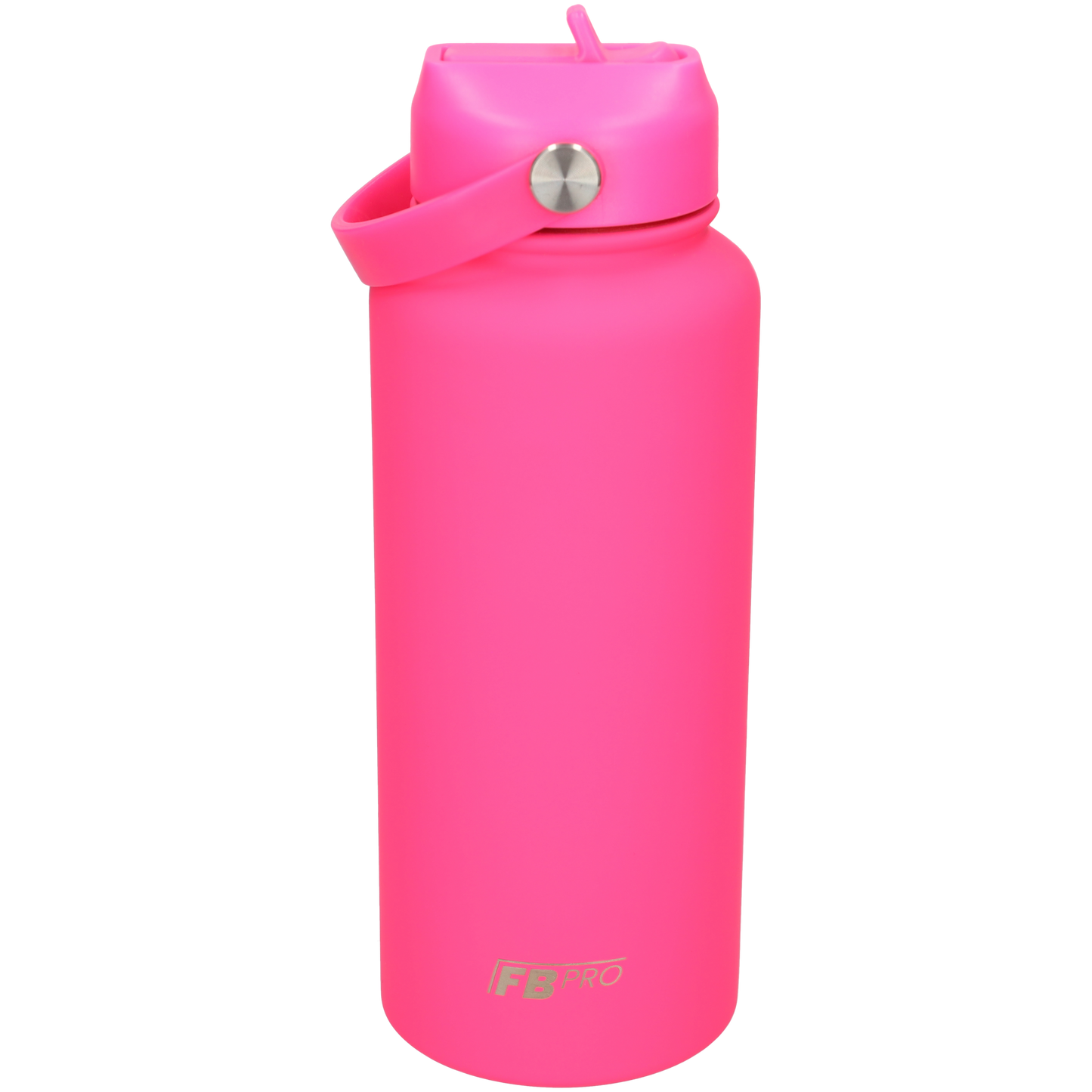 Thermos waterfles 1 liter - Isolerende Waterfles met Draaibare Drinktuit - Hot Pink