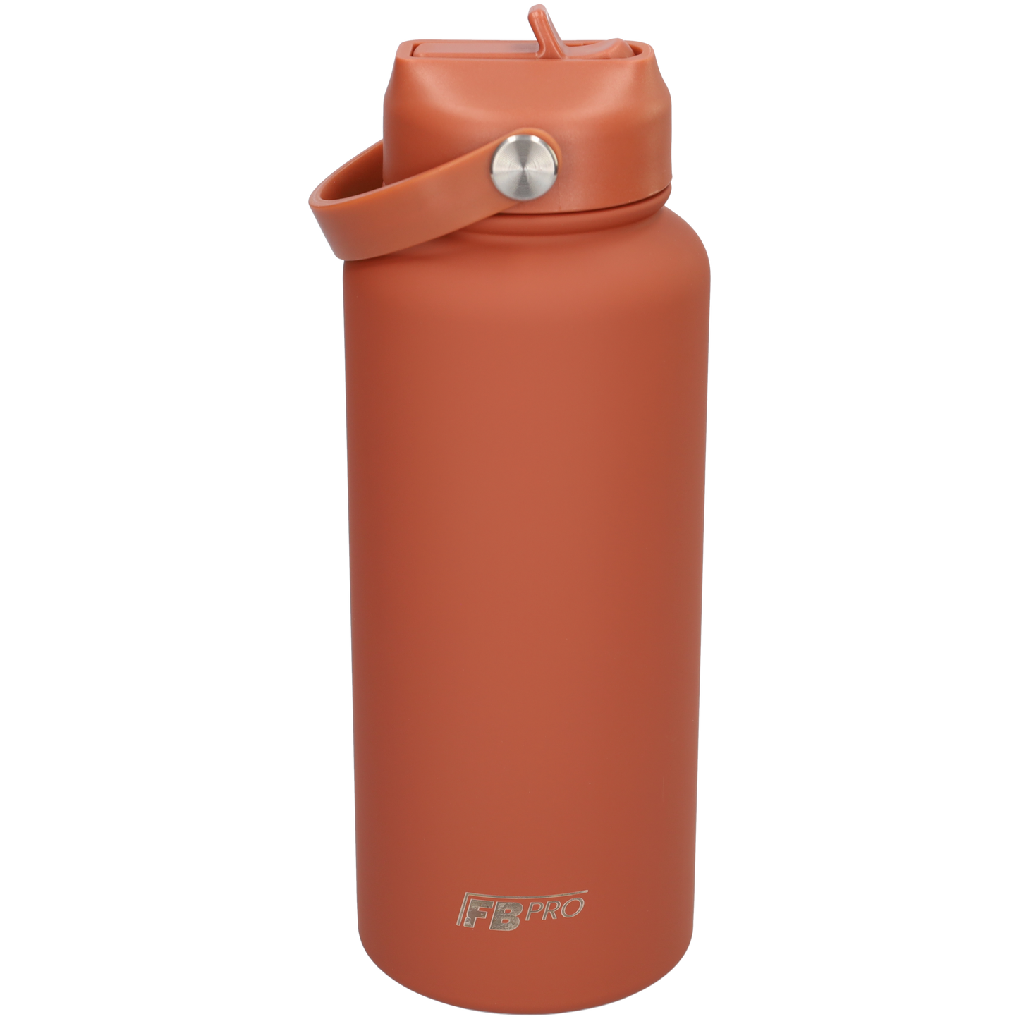 Thermos waterfles 1 liter - Isolerende Waterfles met Draaibare Drinktuit - Brick Red