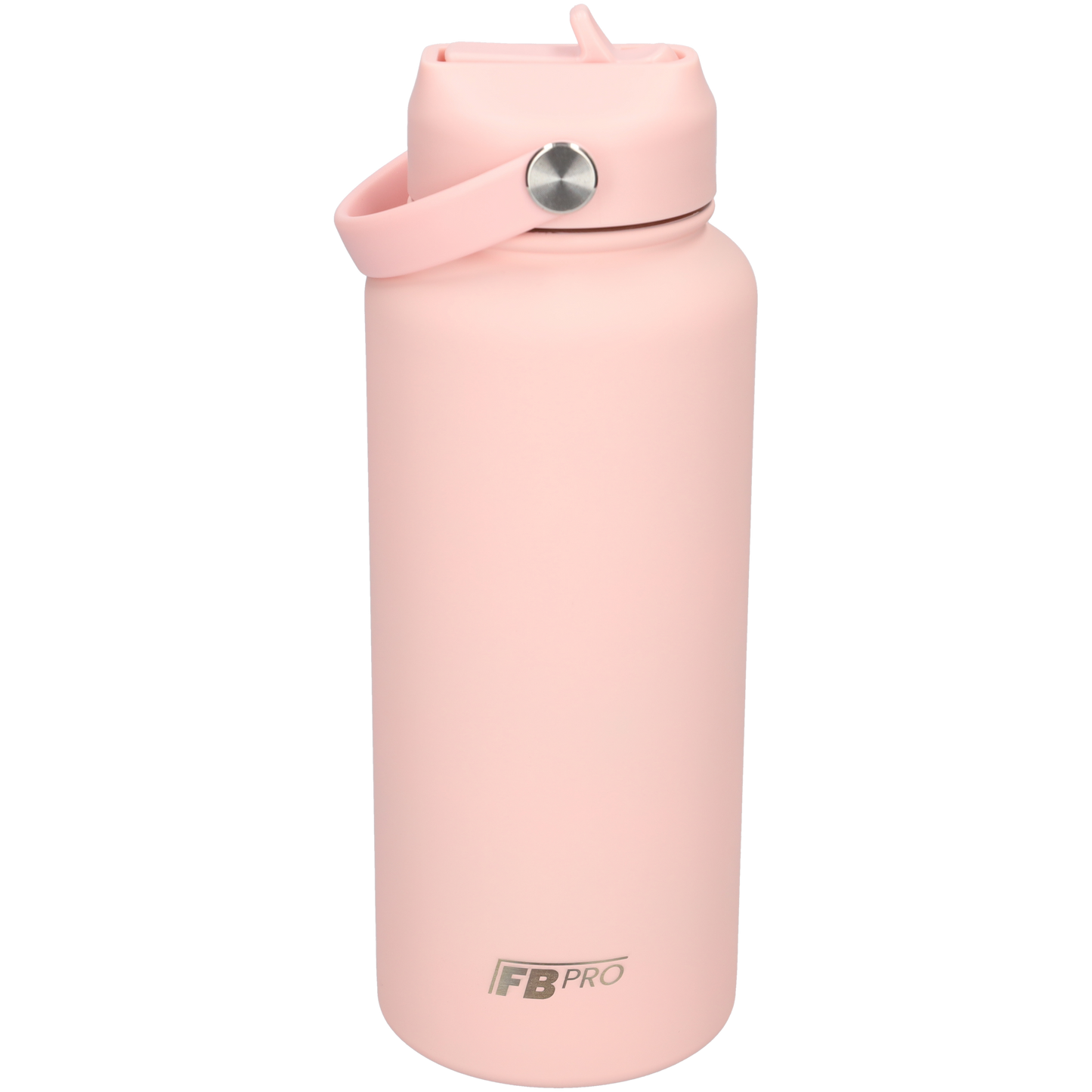 Thermos waterfles 1 liter - Isolerende Waterfles met Draaibare Drinktuit - Pink - 1 liter inhoud - Licht Roze