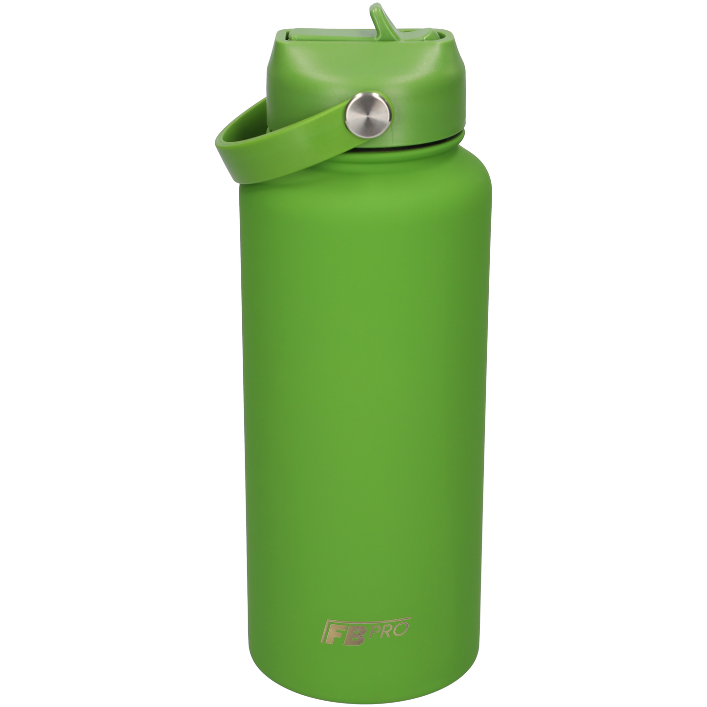 Thermos waterfles 1 liter - Isolerende Waterfles met Draaibare Drinktuit - Leaf green