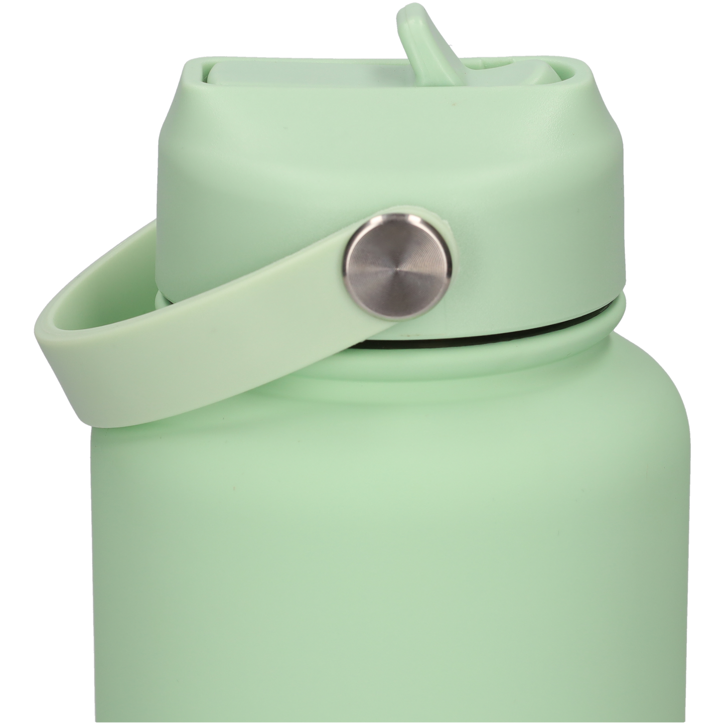 Thermos waterfles 1 liter - Isolerende Waterfles / Thermosfles met Draaibare Drinktuit - Pale Green - groen