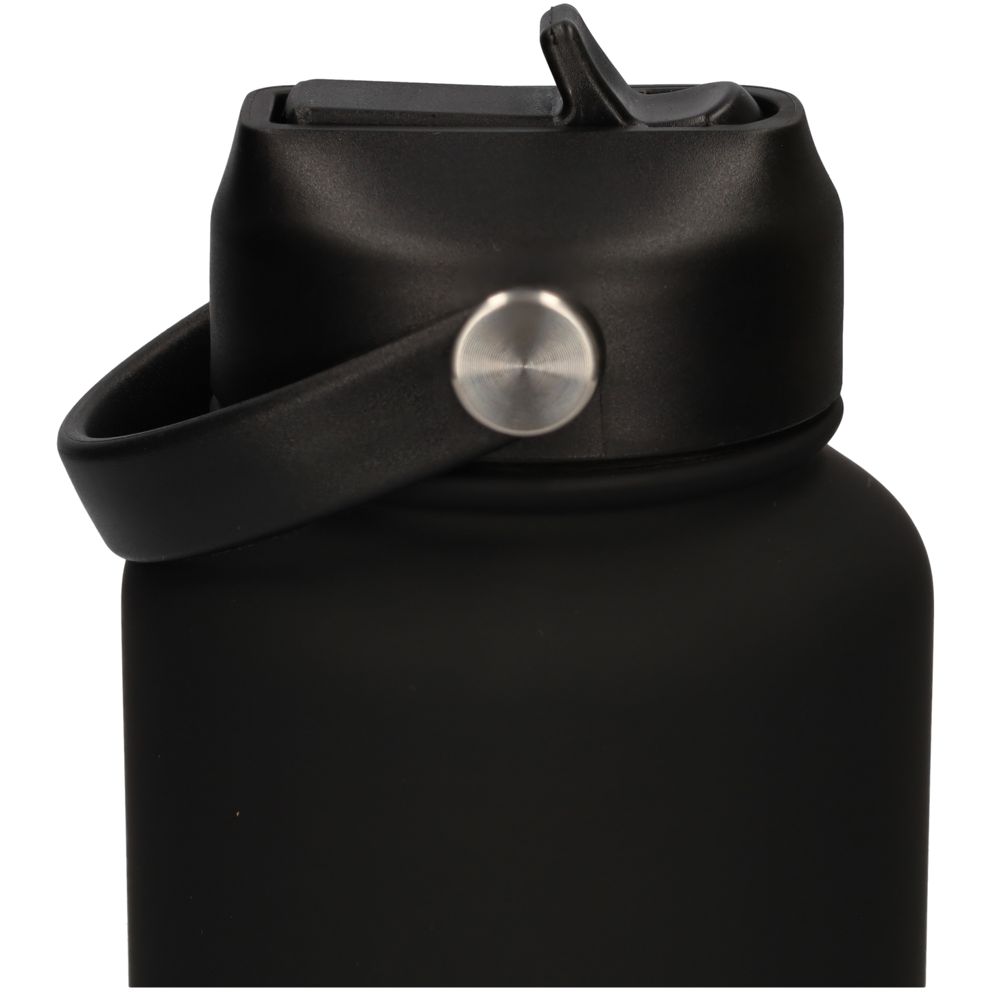 Thermos waterfles 1 liter - Isolerende Waterfles met Draaibare Drinktuit - Black - Zwart