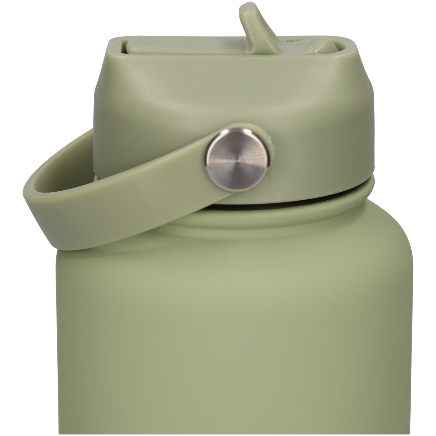 Thermos waterfles 1 liter - Isolerende Waterfles met Draaibare Drinktuit - Pea Green - Ert Groen