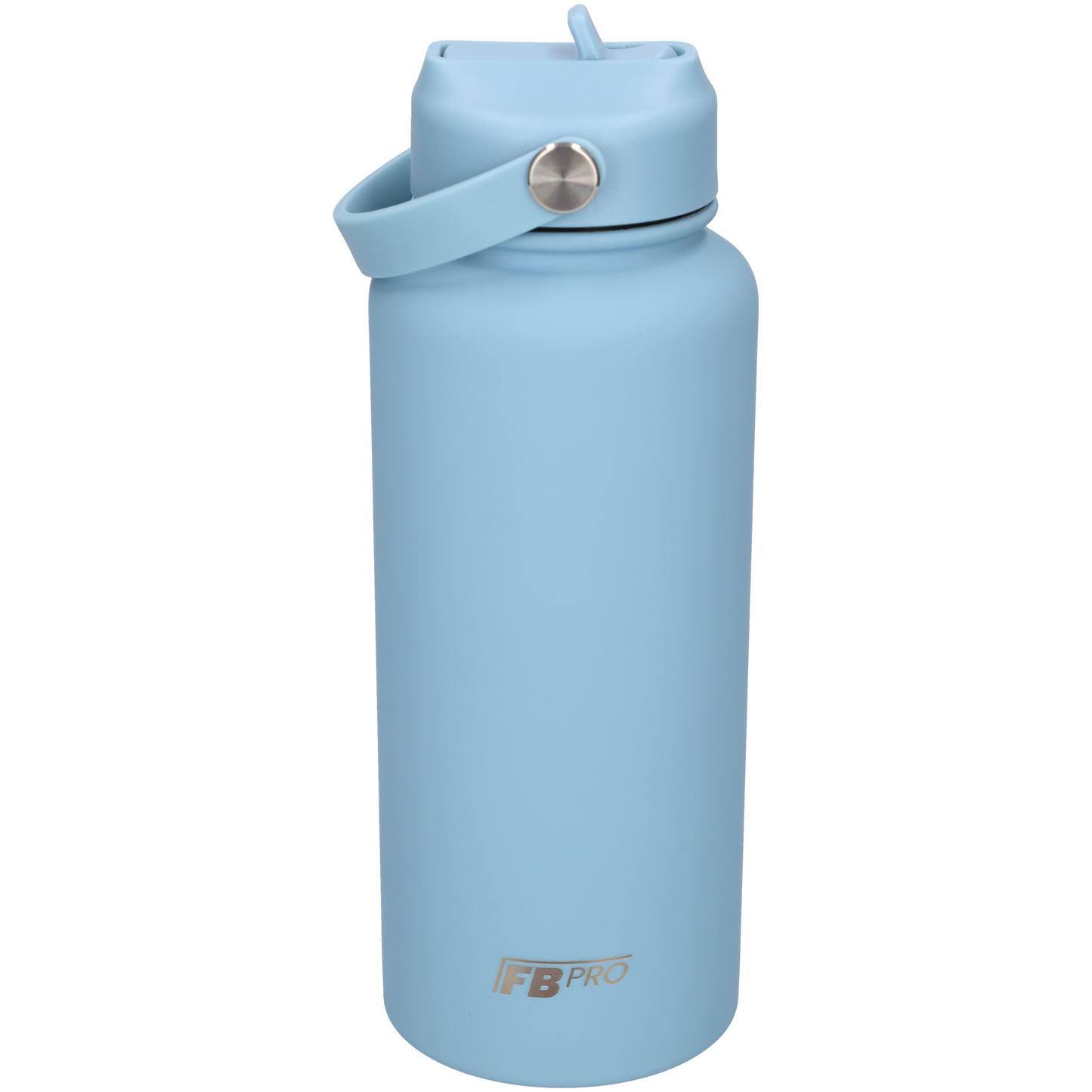 Thermos waterfles 1 liter - Isolerende Waterfles met Draaibare Drinktuit - Sky Blue