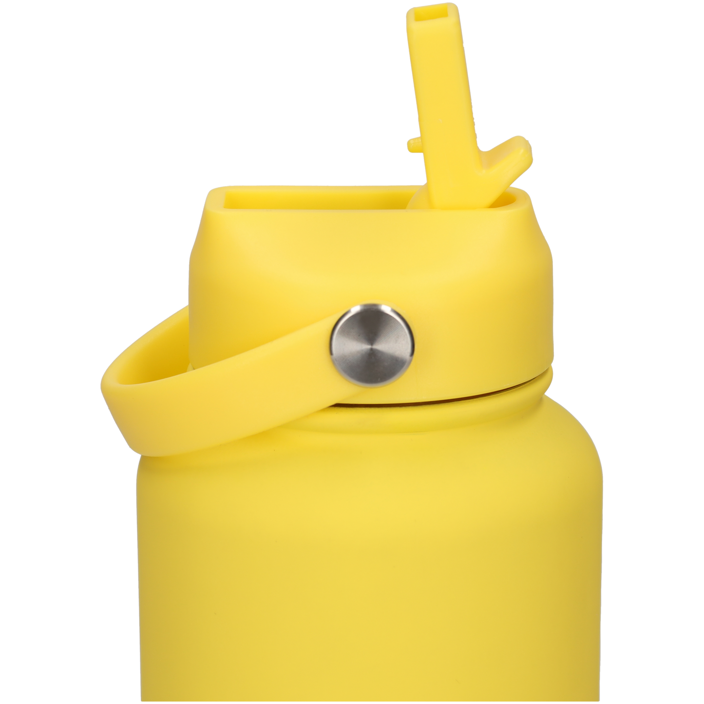 Thermos waterfles 1 liter - Isolerende Waterfles met Draaibare Drinktuit - 1 liter inhoud - Lemon Yellow