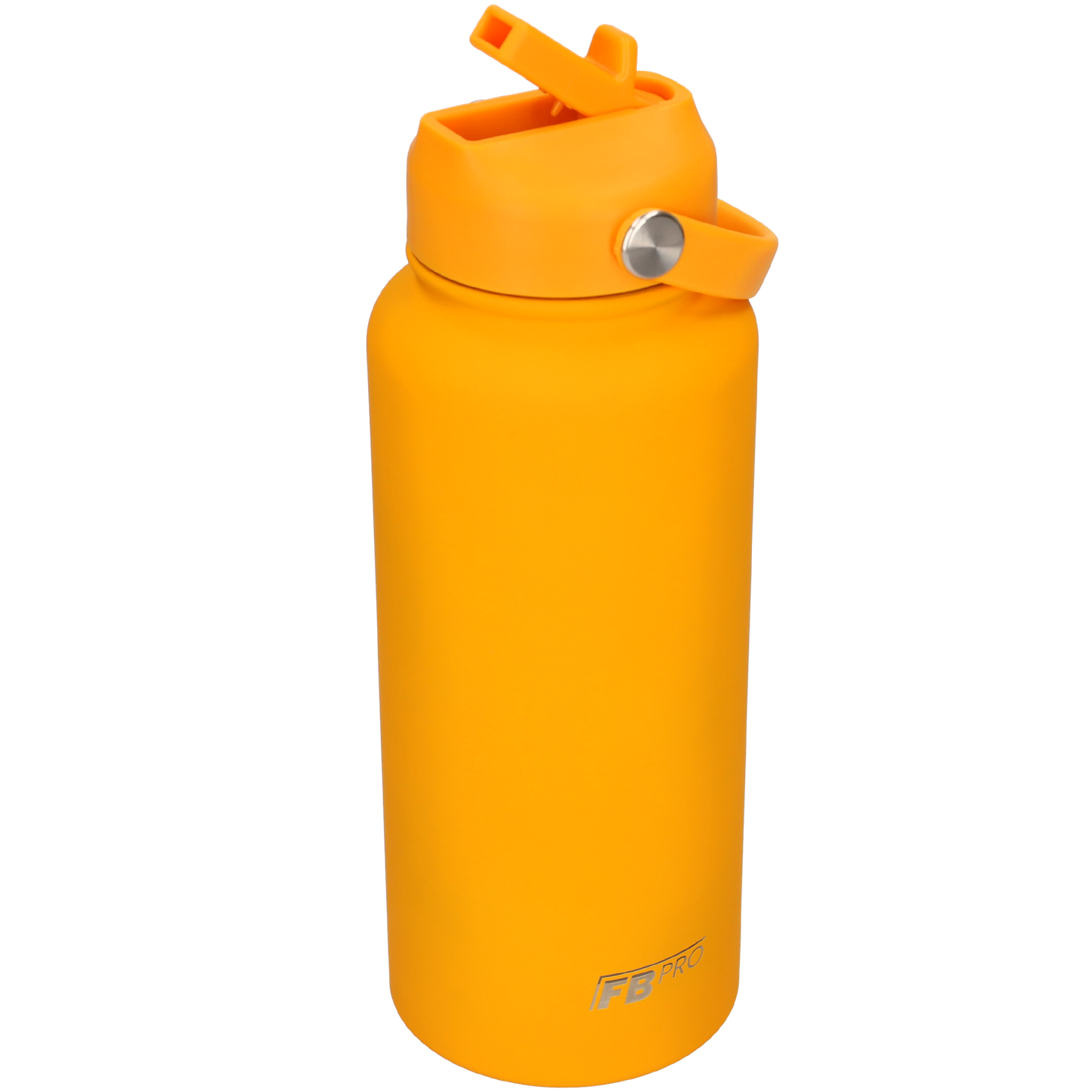 Thermos waterfles 1 liter - Isolerende Waterfles met Draaibare Drinktuit - Oranje - Orange