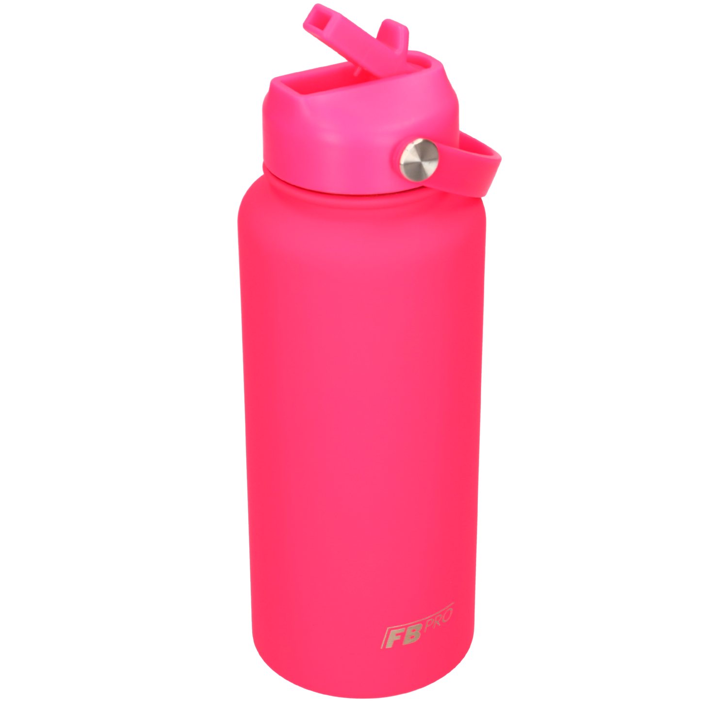 Thermos waterfles 1 liter - Isolerende Waterfles met Draaibare Drinktuit - Hot Pink