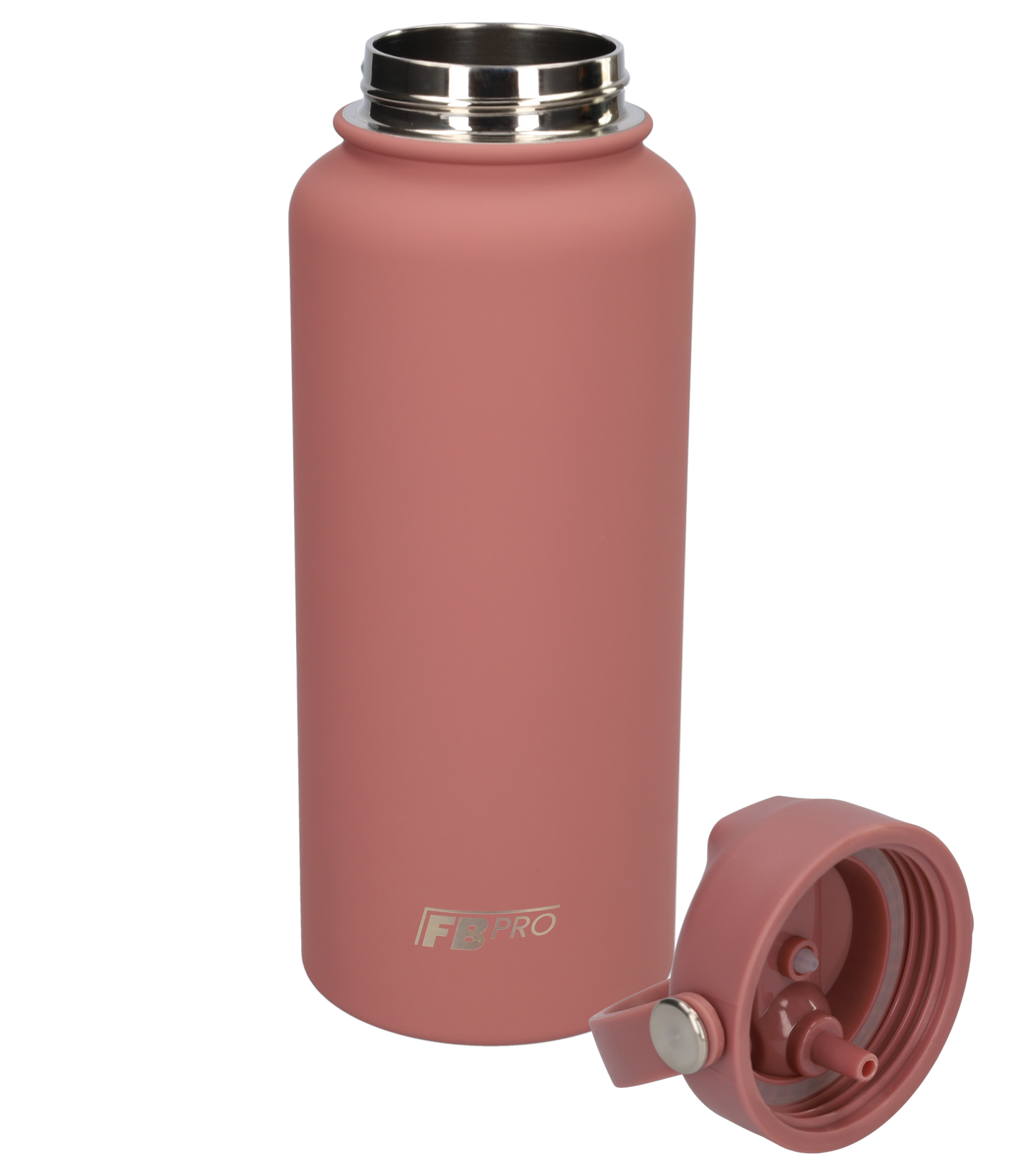 Thermos waterfles 1 liter - Isolerende Waterfles met Draaibare Drinktuit - Redwood