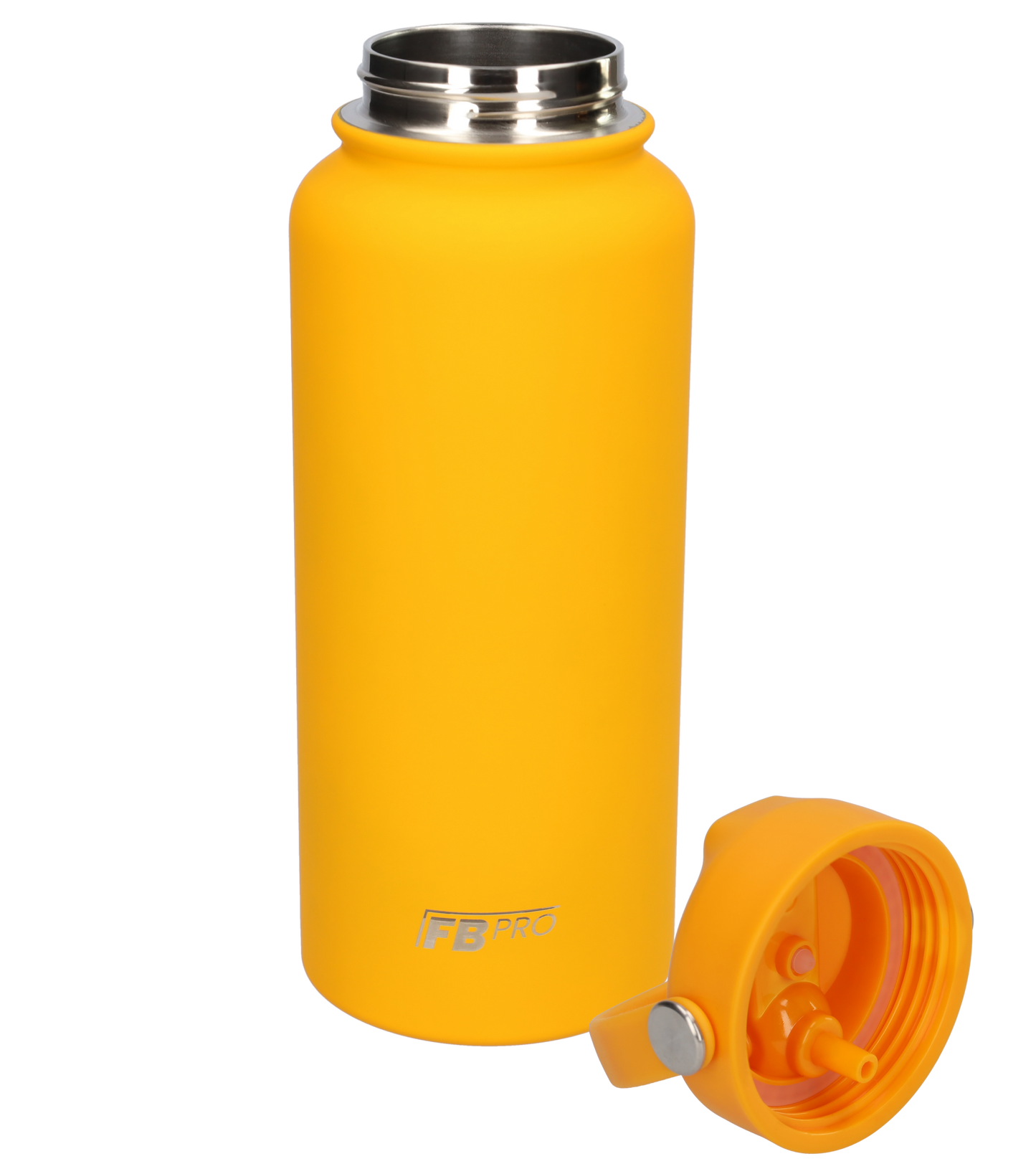 Thermos waterfles 1 liter - Isolerende Waterfles met Draaibare Drinktuit - Oranje - Orange
