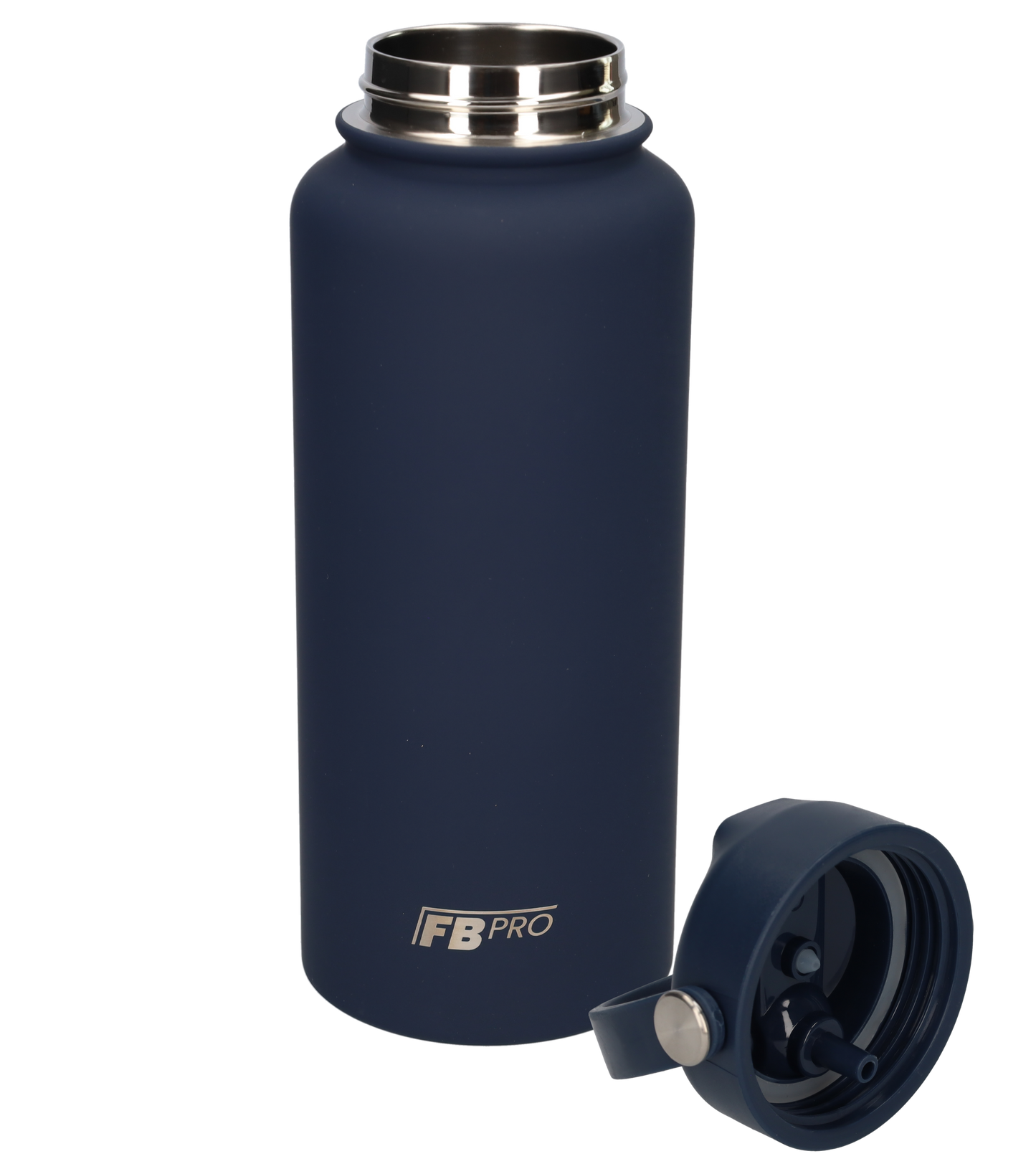 Thermos waterfles 1 liter - Isolerende Waterfles met Draaibare Drinktuit - Indigo Blue - Blauw - Donkerblauw