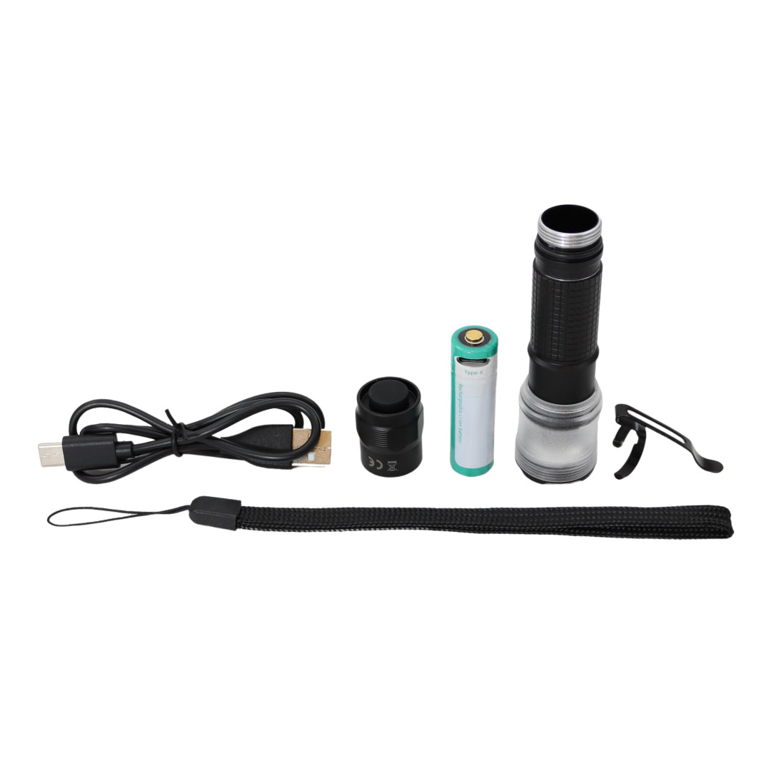 Zaklamp LED Oplaadbaar met Focusfunctie - Zeer compact met fel licht - 1000 Lumen