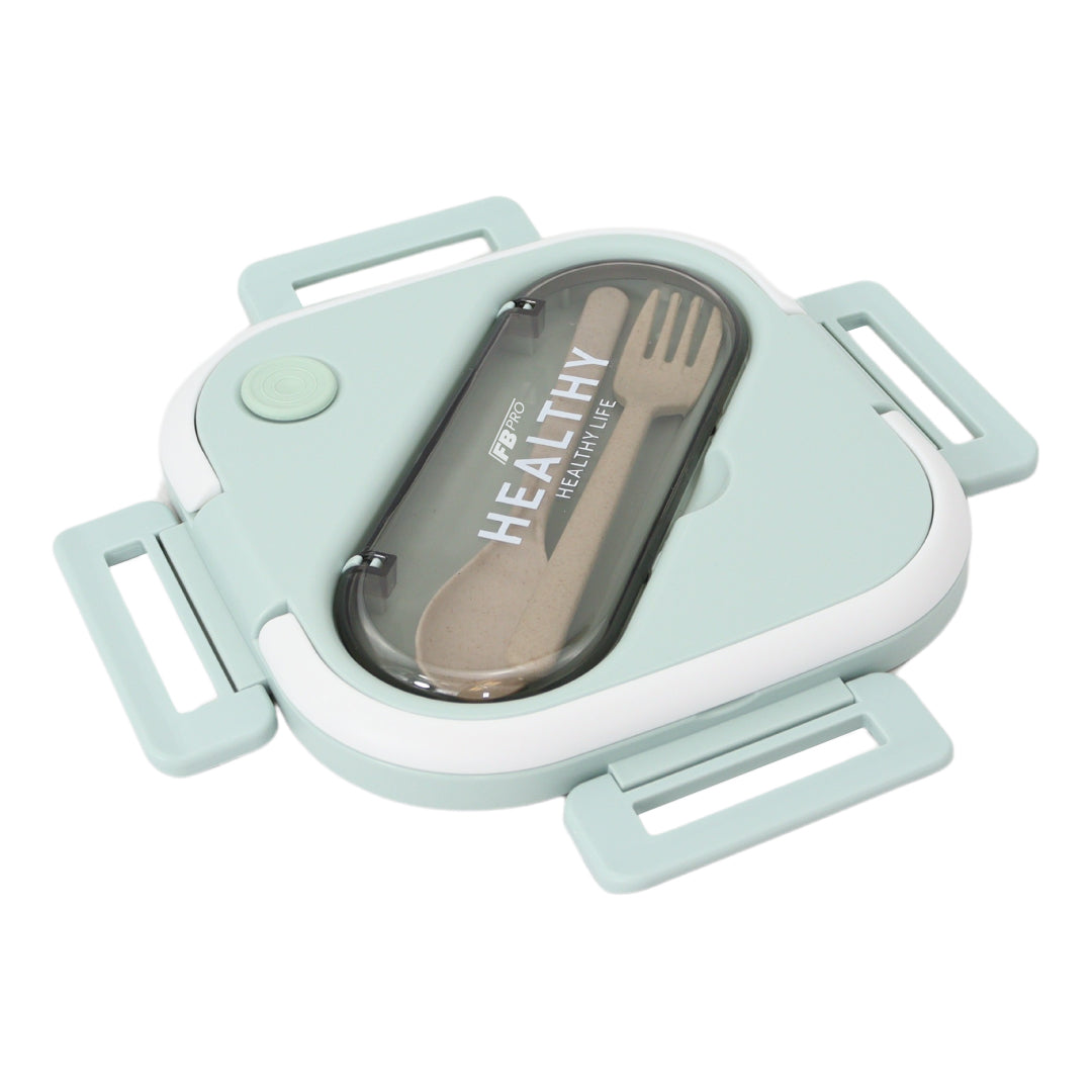 Vierkante Lunchbox met Servies - Groene Bentobox - 900ml