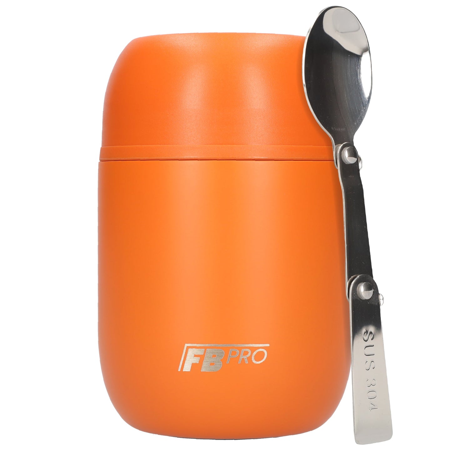 Blauwe & Oranje Thermos Voedselcontainer met Lepel x2 - Thermoskan - 450ml