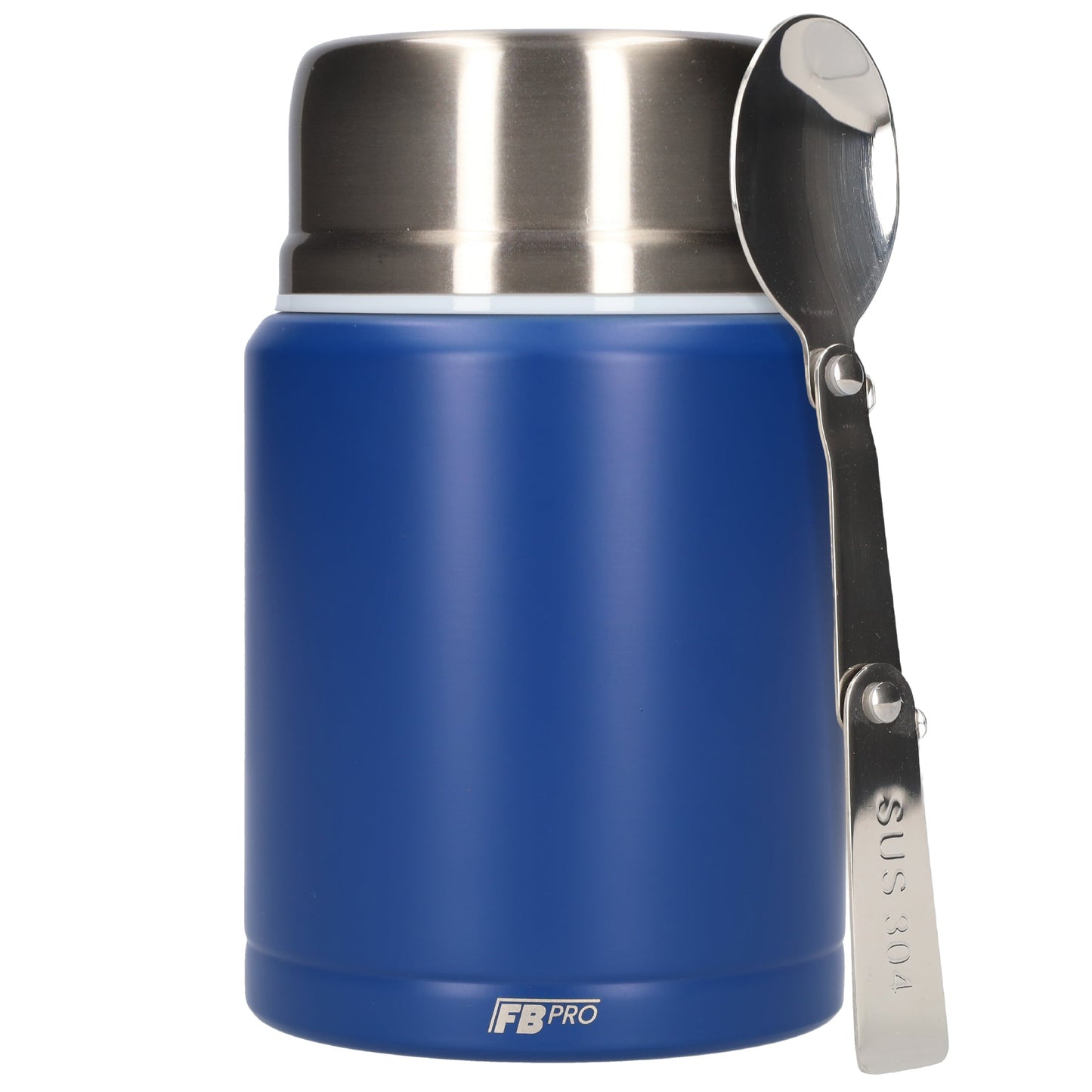 Thermos Voedselcontainer met Lepel - Thermoskan - Donker blauw - 450ml