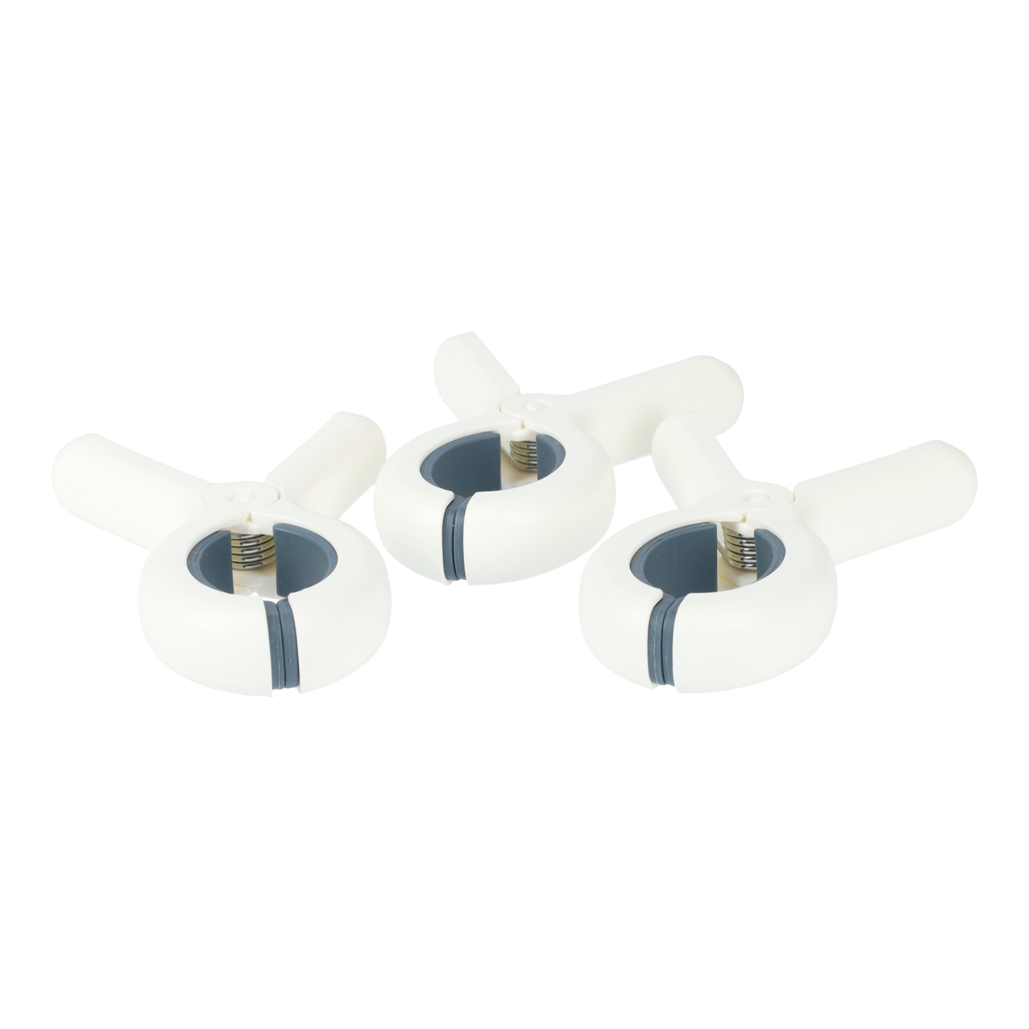 3 Grote Wasknijpers - Handdoekklemmen - Strandhandoek Klem - Windbestendige Clips - Wit