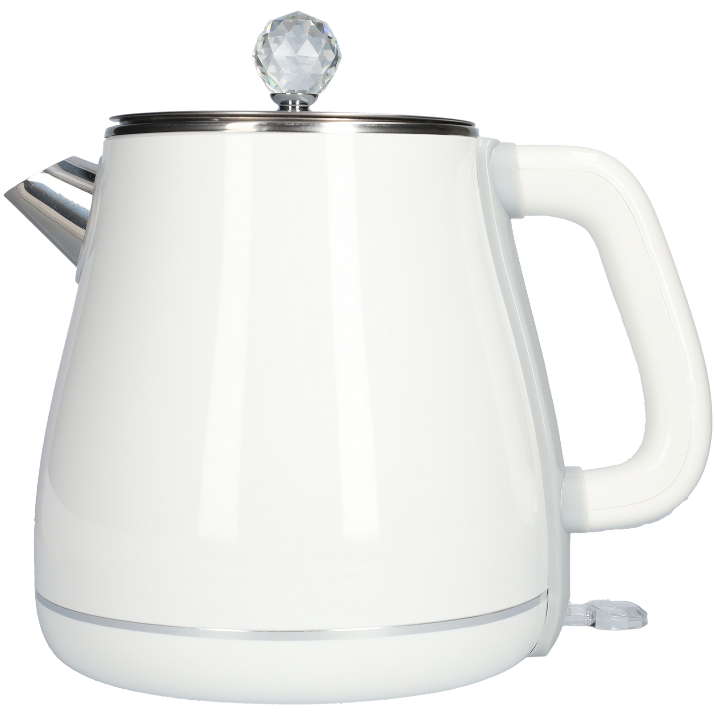 Witte RVS waterkoker - Dubbelwandig - 1.8 liter - Wit