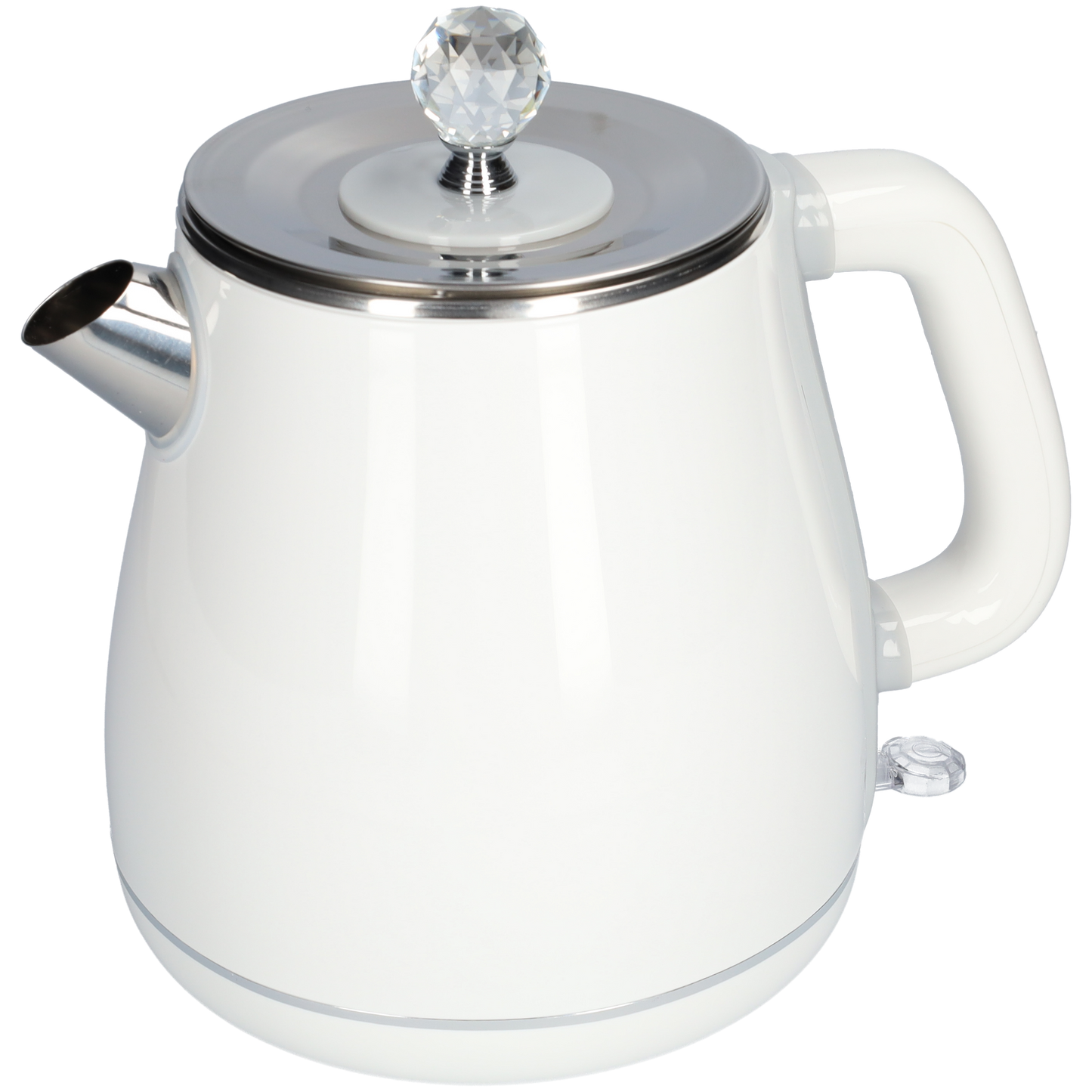Witte RVS waterkoker - Dubbelwandig - 1.8 liter - Wit