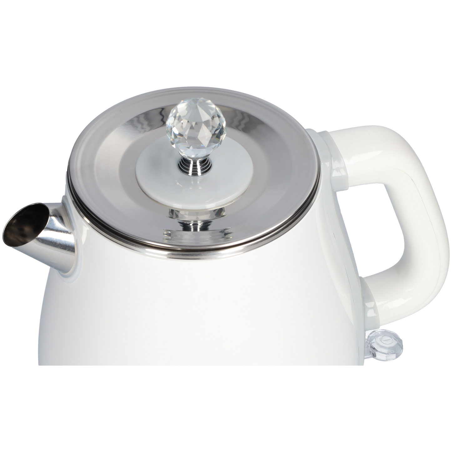 Witte RVS waterkoker - Dubbelwandig - 1.8 liter - Wit