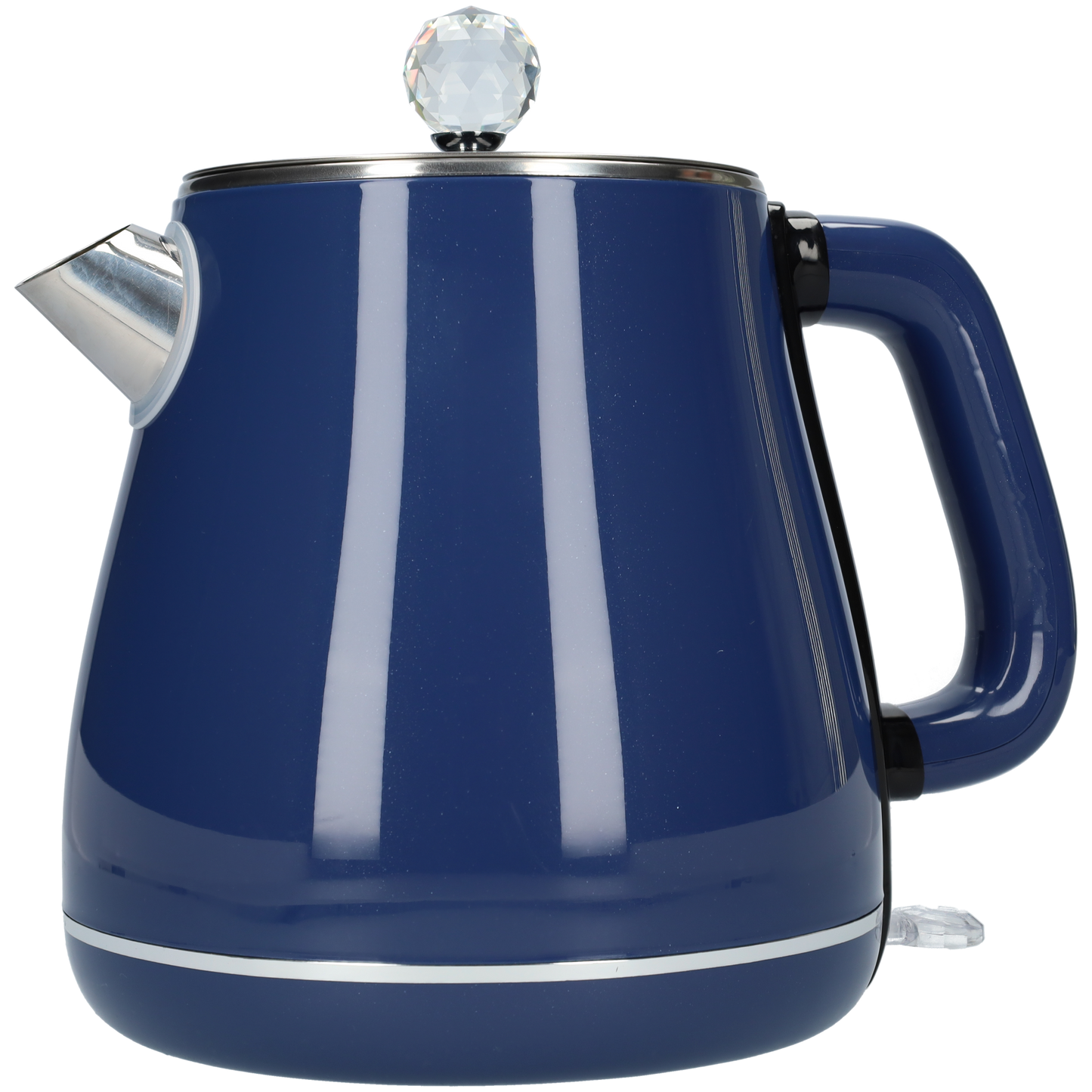 Blauwe RVS waterkoker - Dubbelwandige waterkoker voor in de keuken - 1.8 liter - Blauw