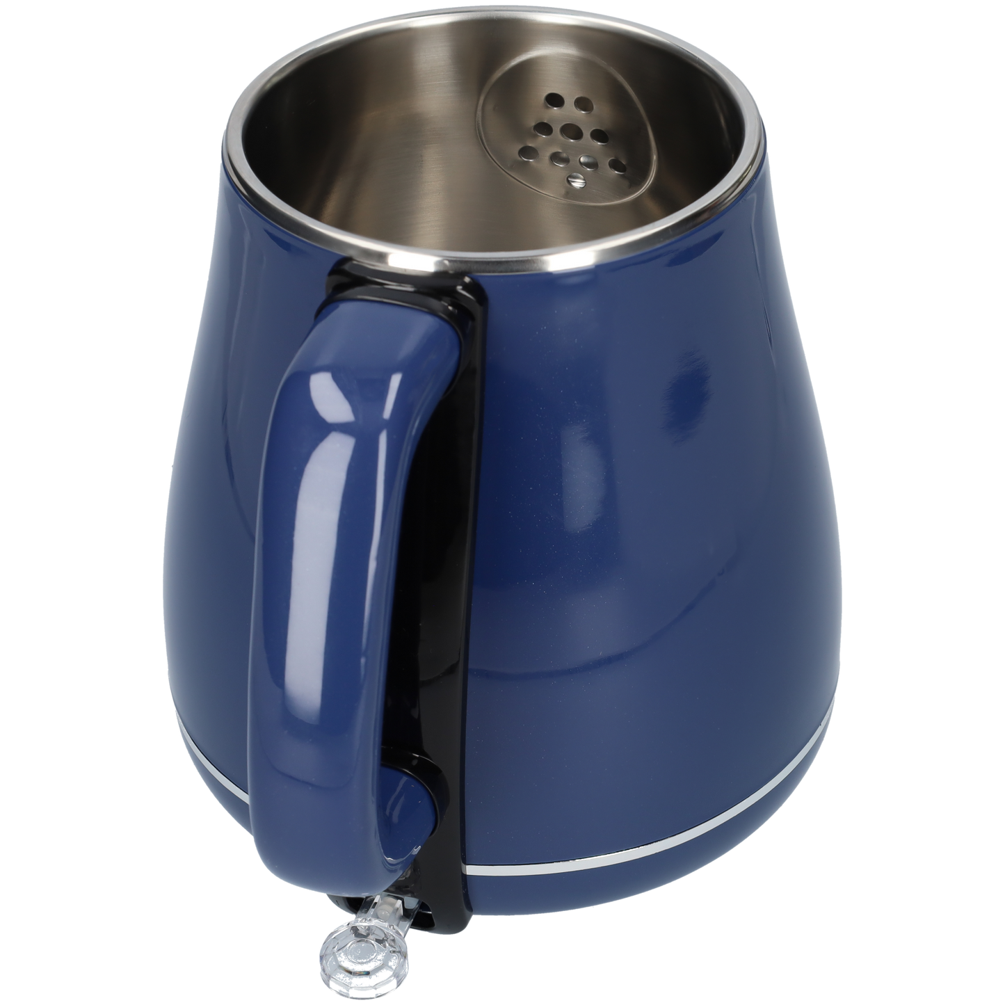 Blauwe RVS waterkoker - Dubbelwandige waterkoker voor in de keuken - 1.8 liter - Blauw