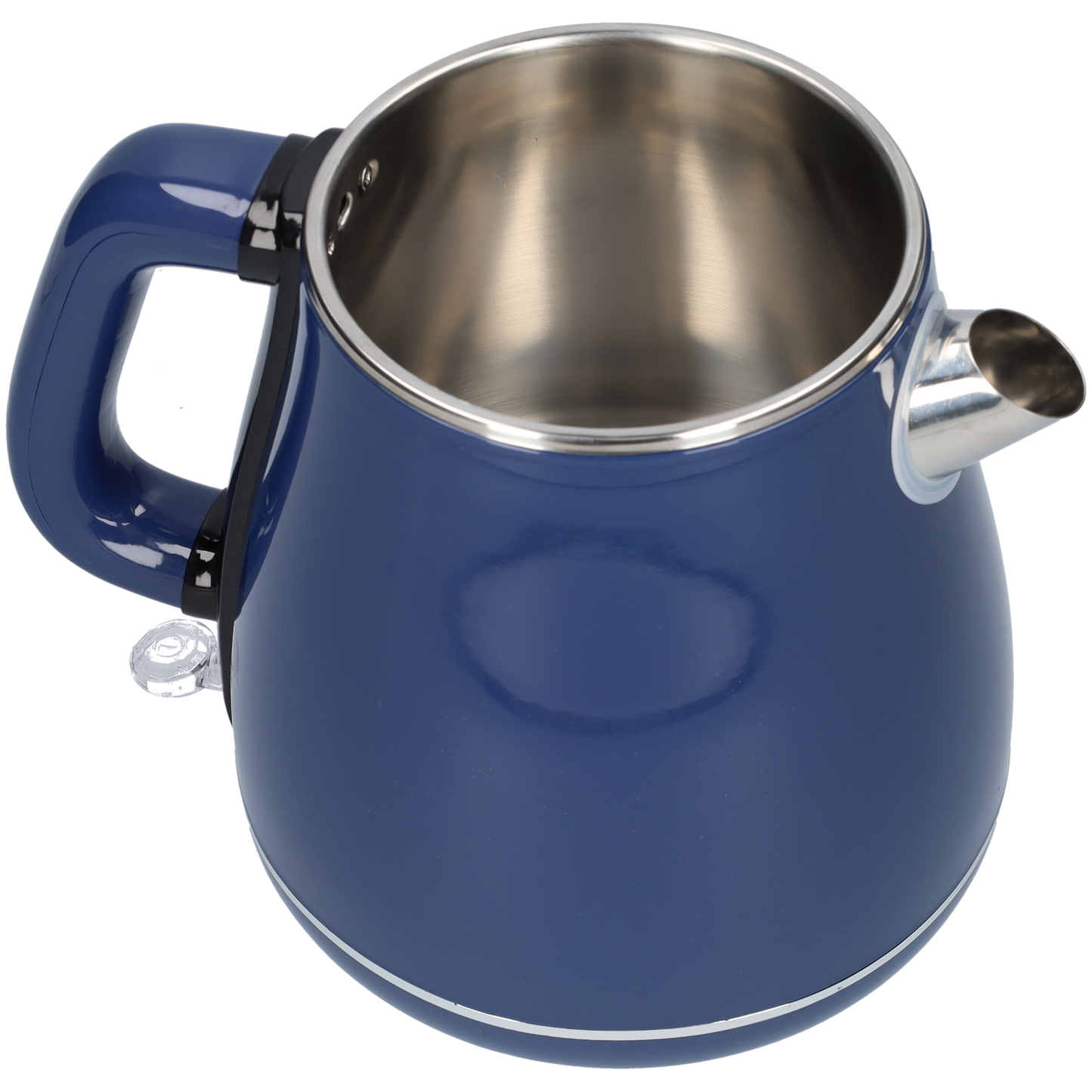 Blauwe RVS waterkoker - Dubbelwandige waterkoker voor in de keuken - 1.8 liter - Blauw