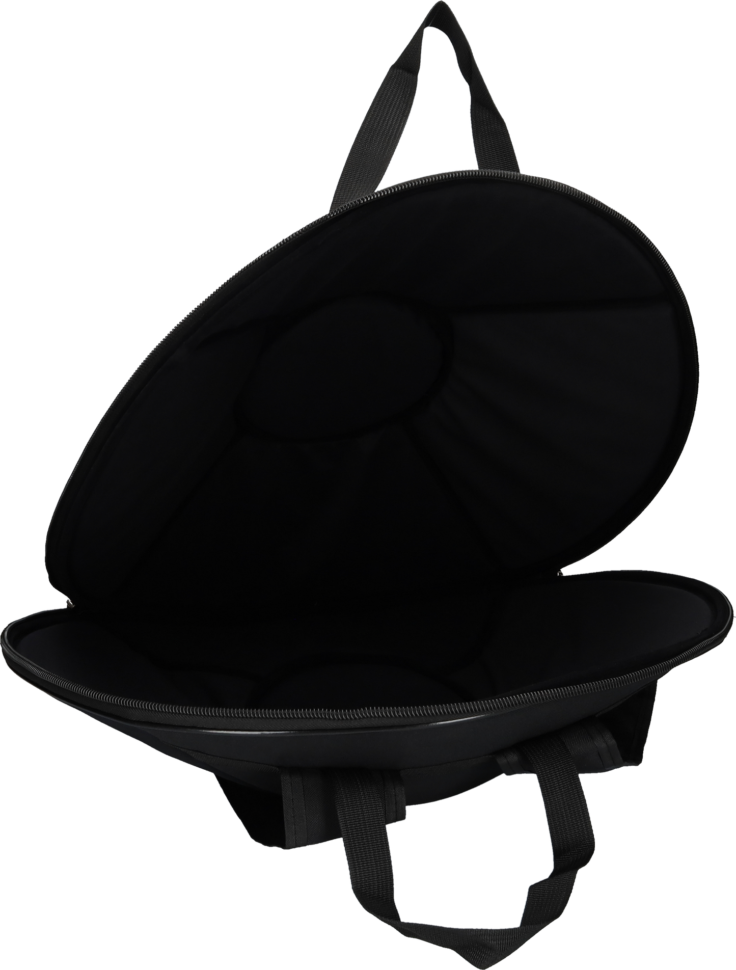 Handpan tas Draagtas - Grote, ronde klankschaal rugzak - Zwart