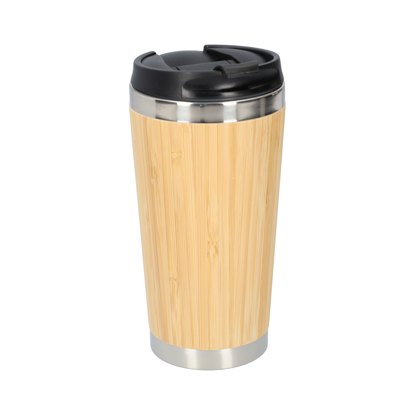 Bamboe Thermosbeker - Koffiebeker - Drinkbeker met Afsluitbare Bovenkant! - 500ml