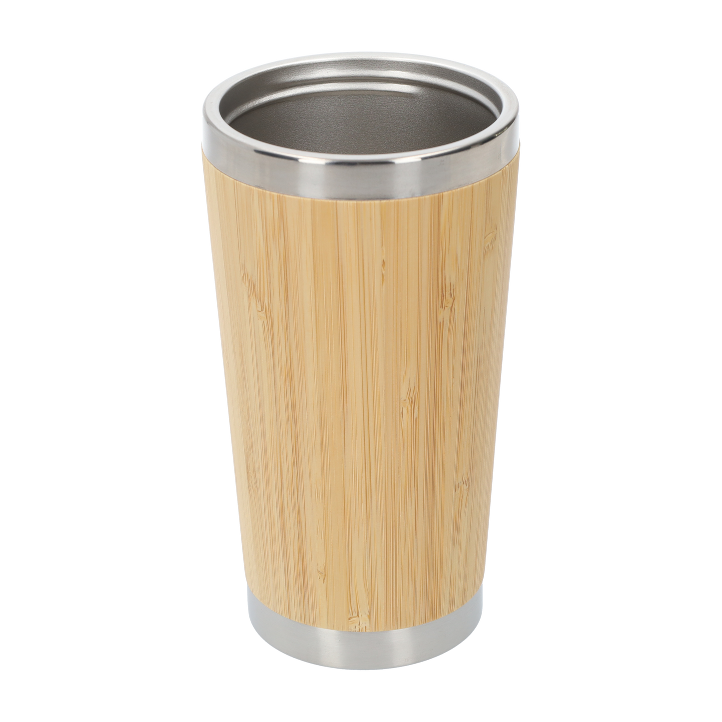 Bamboe Thermosbeker - Koffiebeker - Drinkbeker met Afsluitbare Bovenkant! - 500ml
