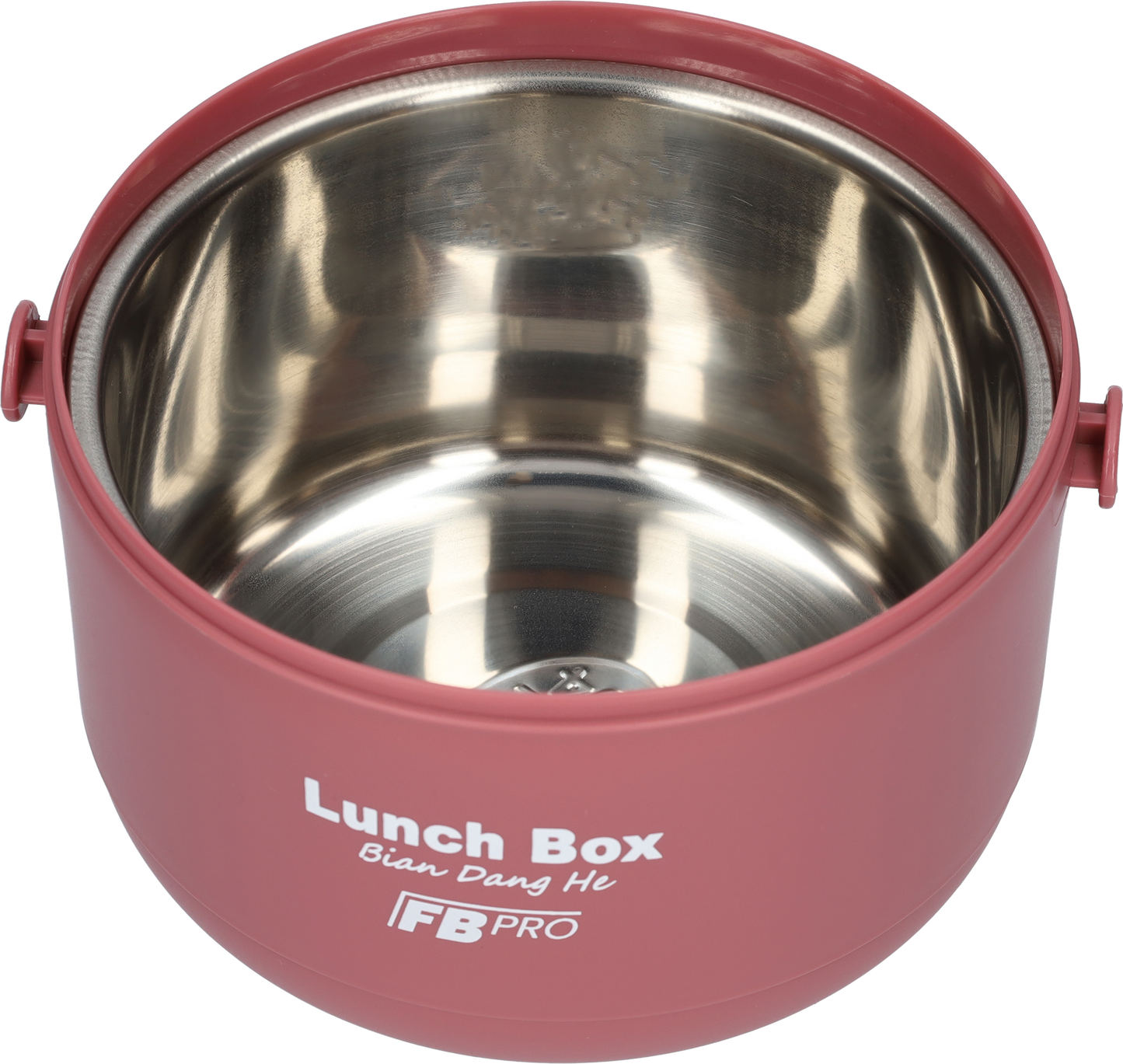Lunchbox - RVS vershoudbakjes - Lucht- en waterdicht - Voor warm en koud eten - Inhoud van 1L - Groot formaat - Met deksels en lepel! - Rood