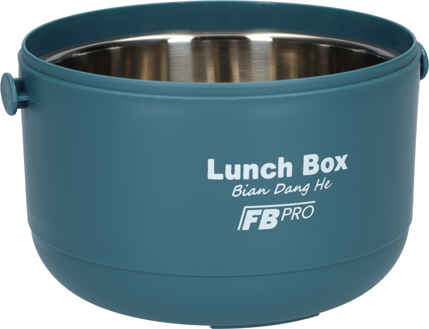 Lunchbox - RVS vershoudbakjes - Lucht- en waterdicht - Voor warm en koud eten - Inhoud van 1L - Groot formaat - Met deksels en lepel! - Blauw/Geel