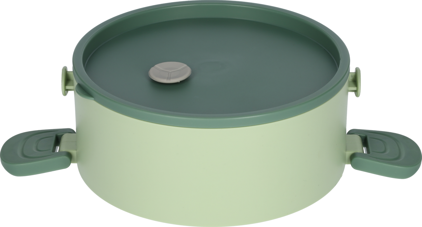 Lunchbox - 3-in-1 - Vershouddoos - RVS vershoudbakjes - Groen