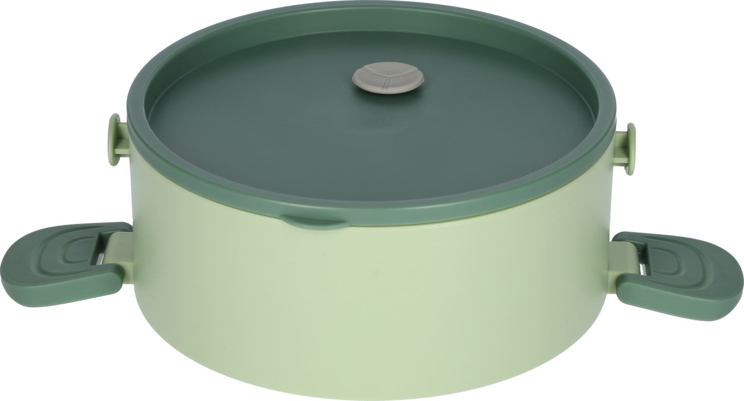 Lunchbox - 3-in-1 - Vershouddoos - RVS vershoudbakjes - Groen
