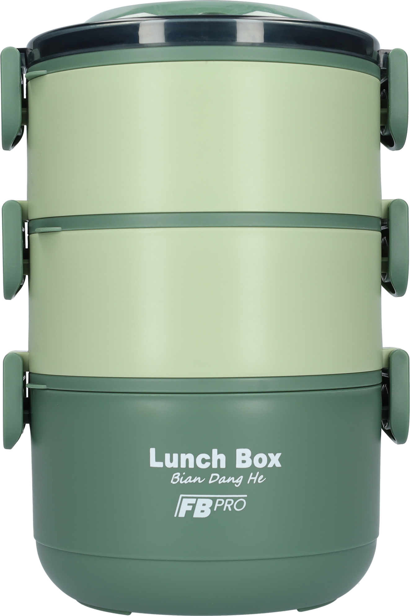 Lunchbox - 3-in-1 - Vershouddoos - RVS vershoudbakjes - Groen