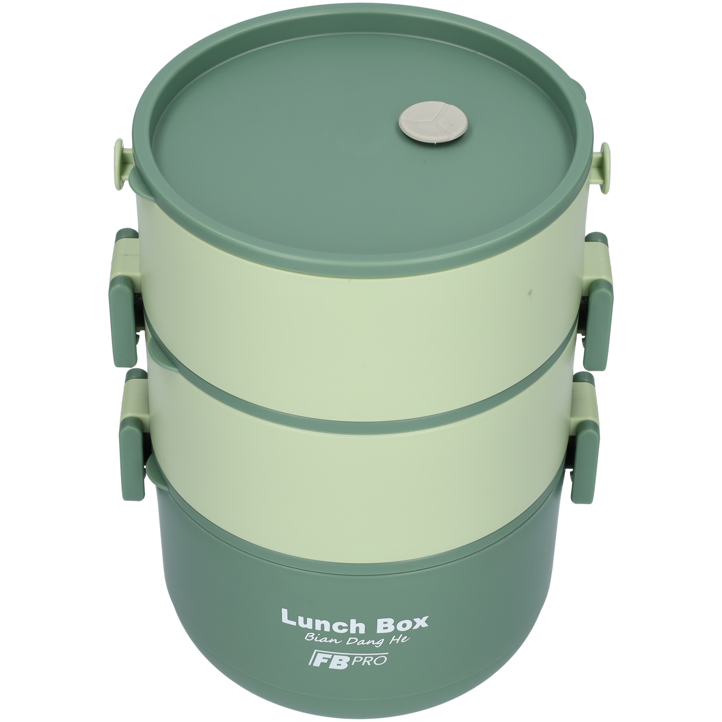 Lunchbox - 3-in-1 - Vershouddoos - RVS vershoudbakjes - Groen