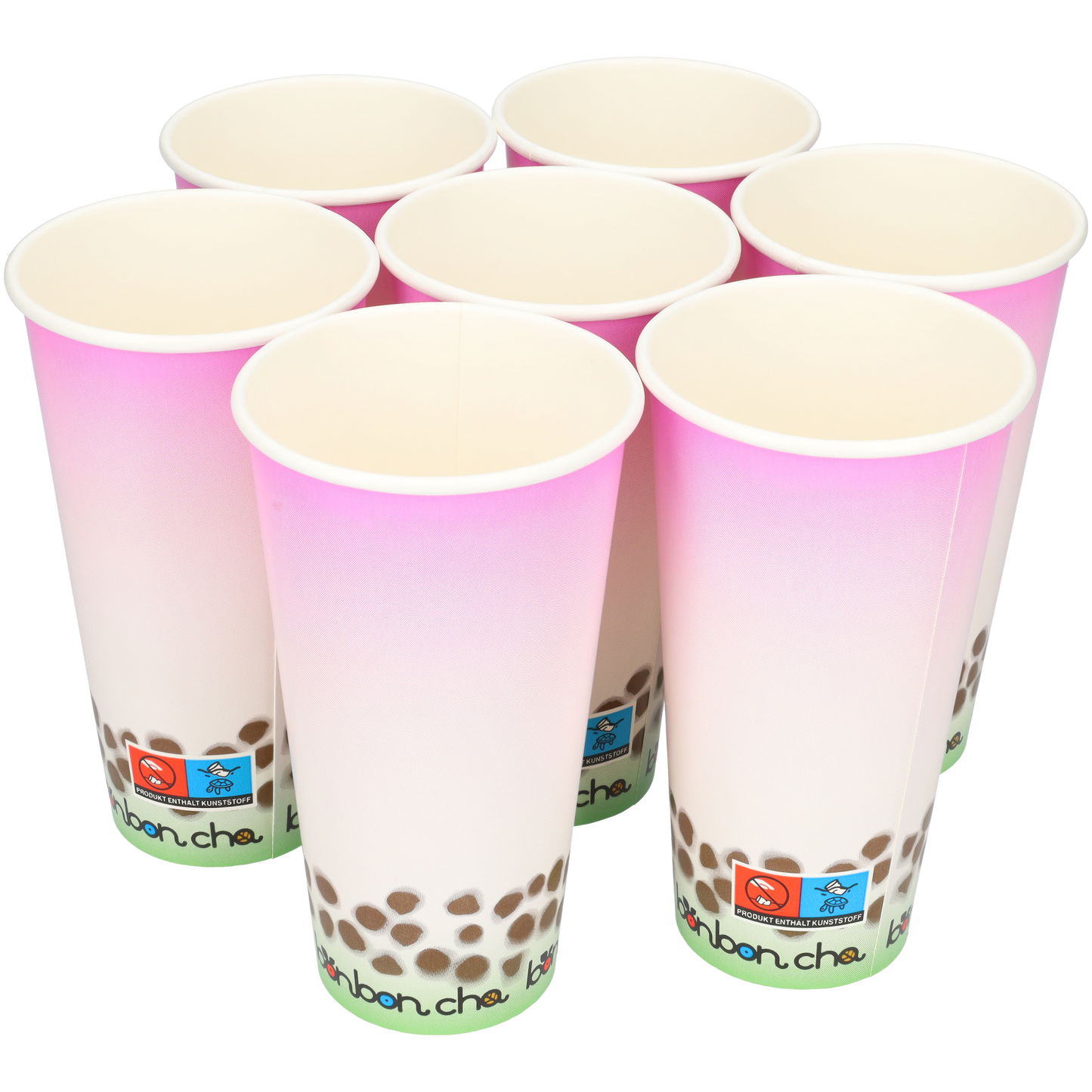 Bekers karton - Kartonnen mega bekers - Set van 50 bekers 600 ml