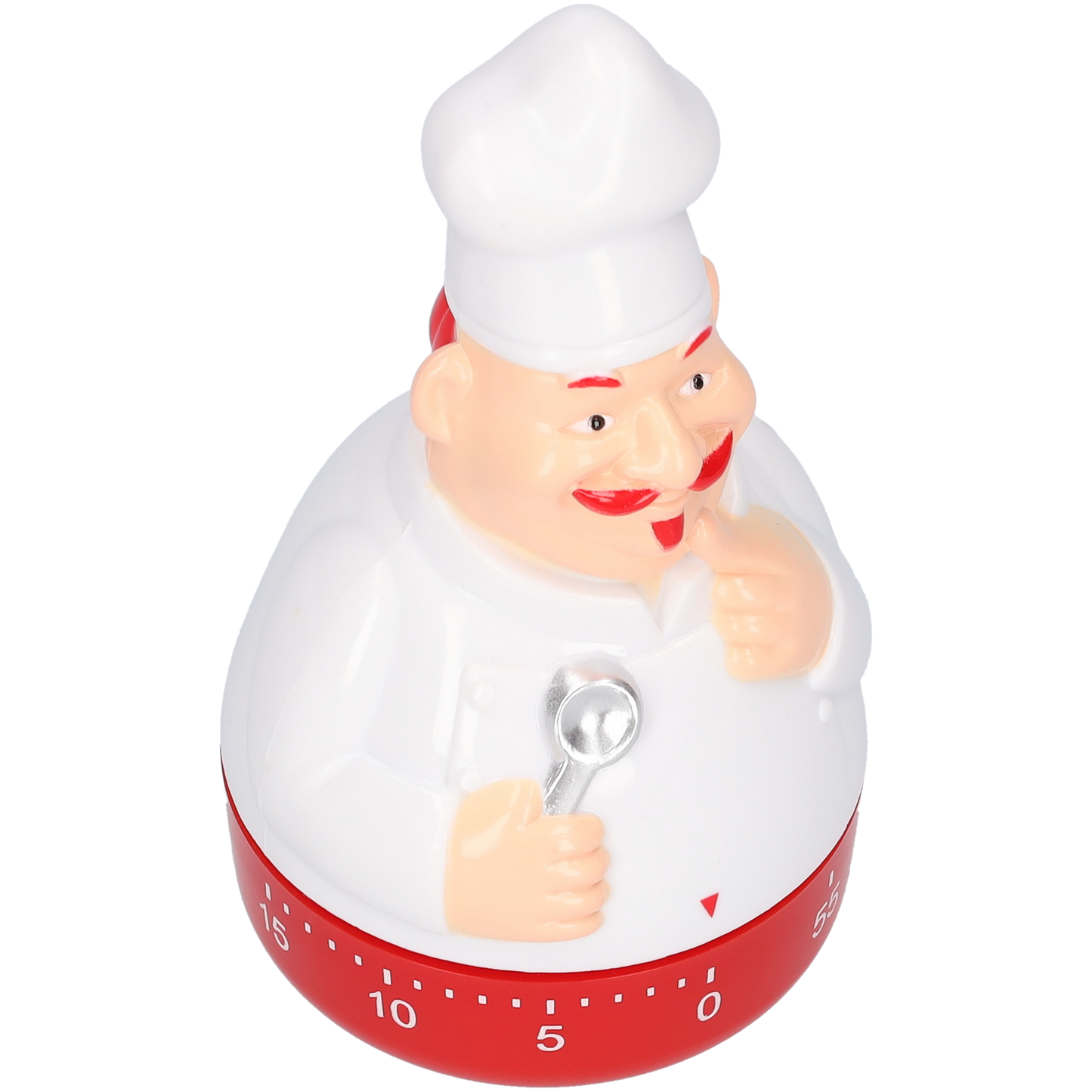 Chef Kookwekker - Keuken - Wekker - Wit - Rood