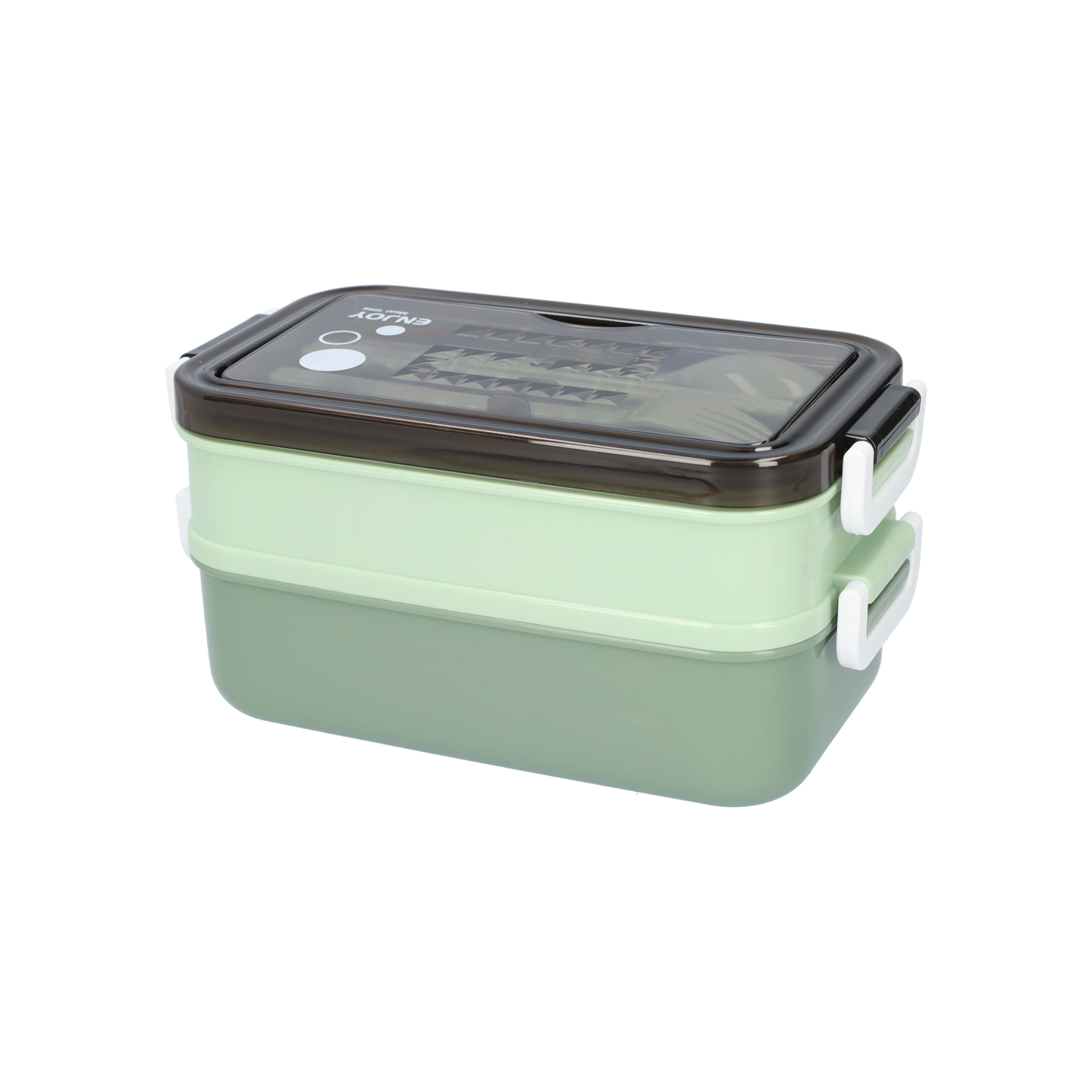 Lunchbox met soepkom Groen - Luxe bentobox - luchtdicht en lekvrij - BPA vrij!
