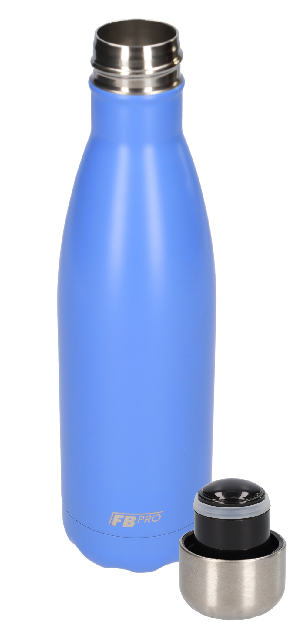 FBFS5, Thermosfles, Drinkfles, Waterfles - Dubbelwandig - 500ml - Lavender Blue - Mat Lichtblauw - Blauw