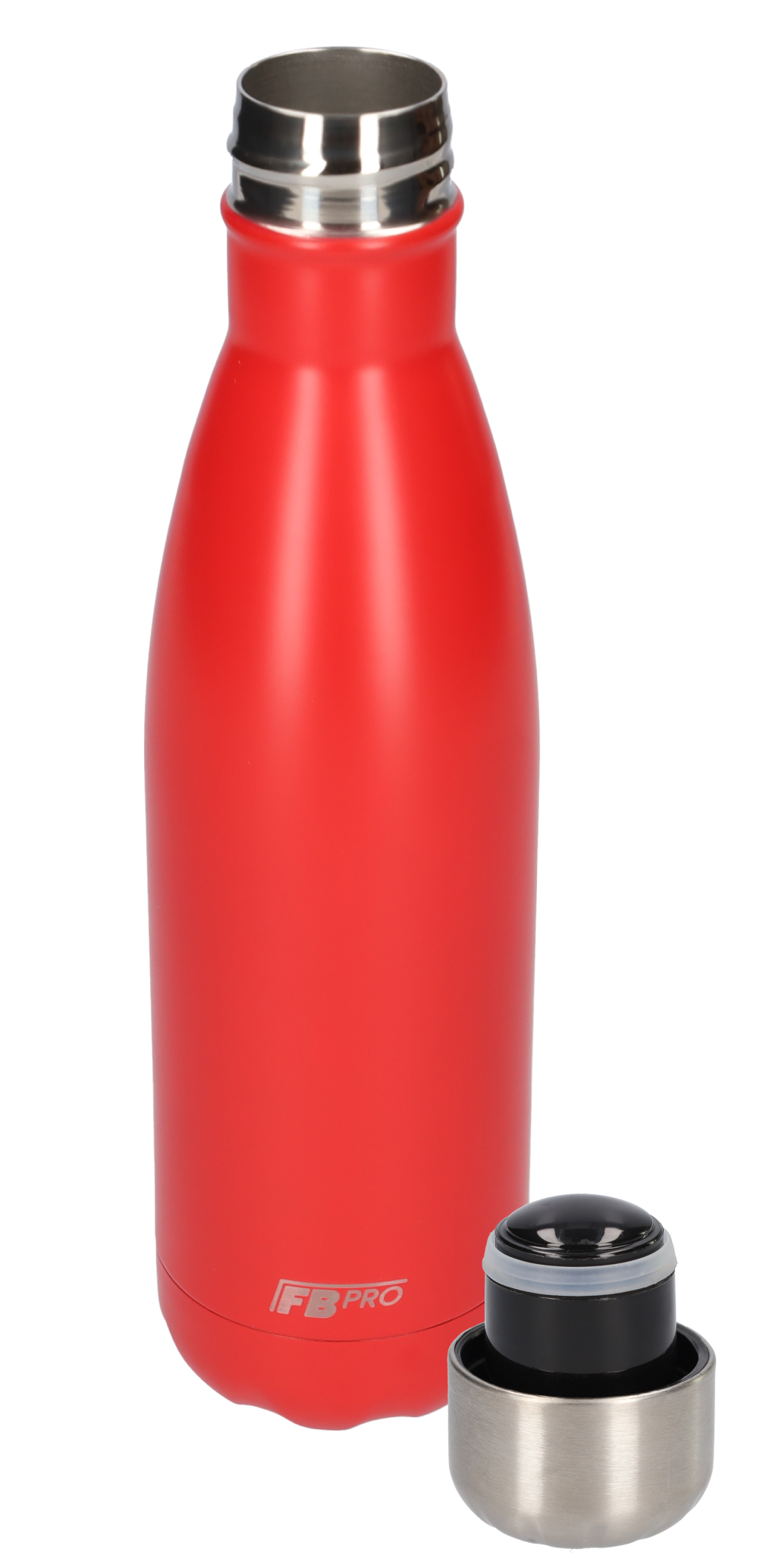 FBFS7, Thermosfles, Drinkfles, Waterfles - Dubbelwandig - 500ml - Smooth Red - Mat Rood