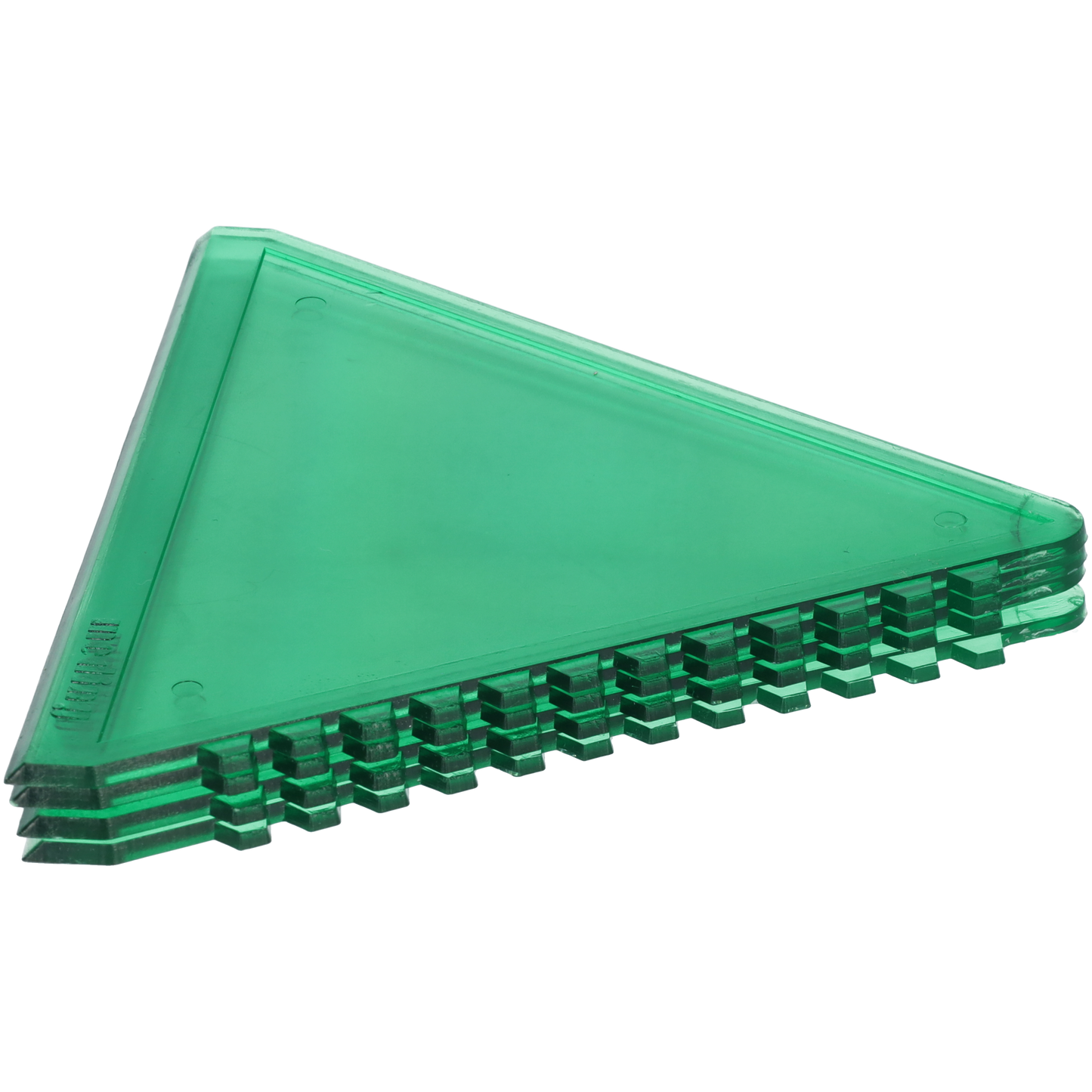IJskrabber auto - Driehoekige krabber - Glaskrabber - Glasschraper - Zeer compact formaat - Set van 4 ijskrabbers - Groen