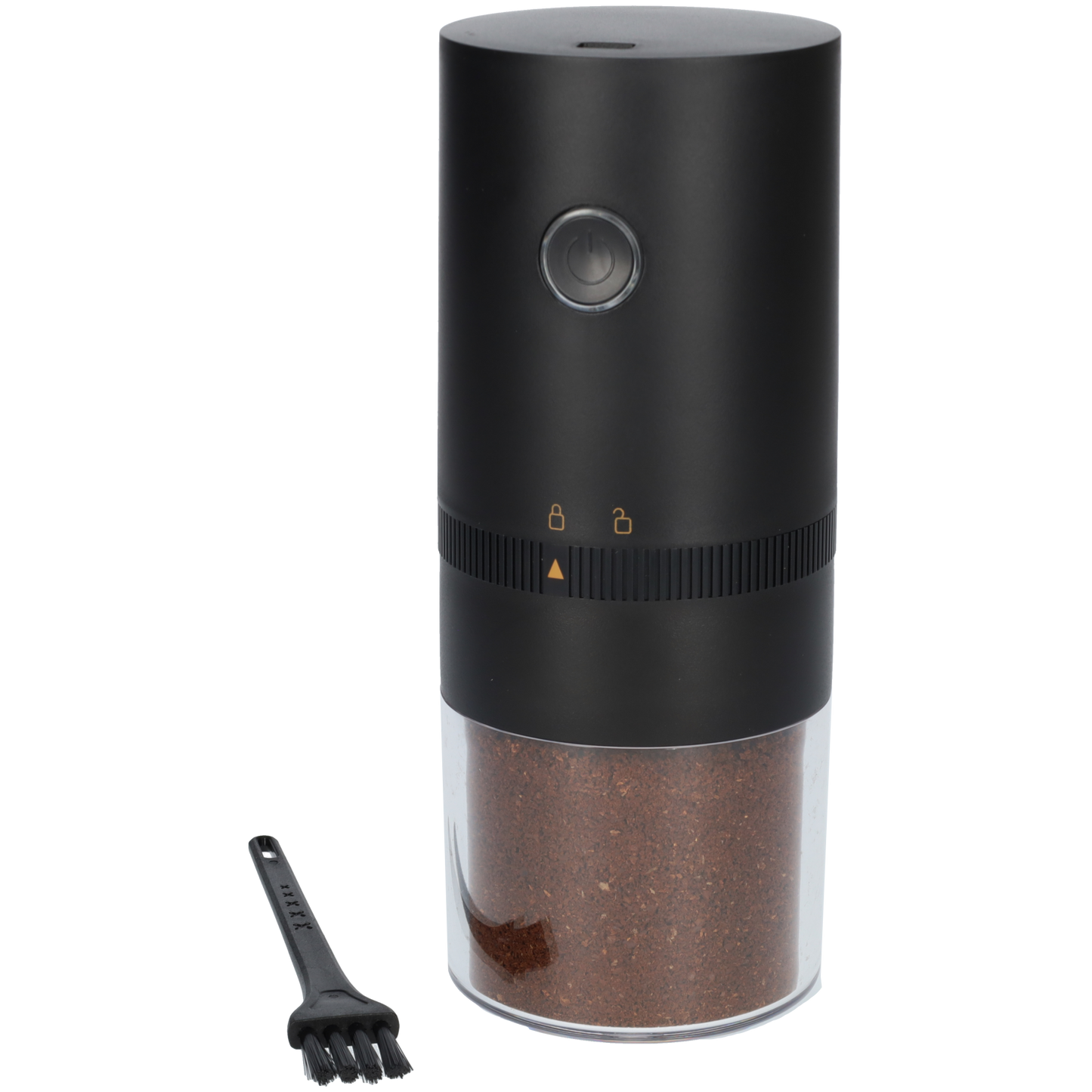 Zwarte elektrische koffiemolen - RVS - 13 Watt - Zwart