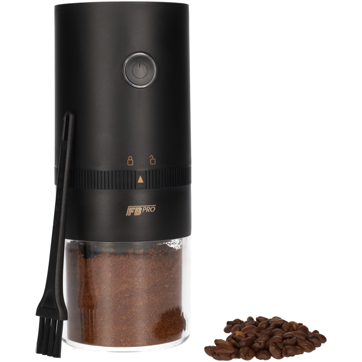 Zwarte elektrische koffiemolen - Kruidenmolen - Coffee grinder - 13 Watt - Zwart